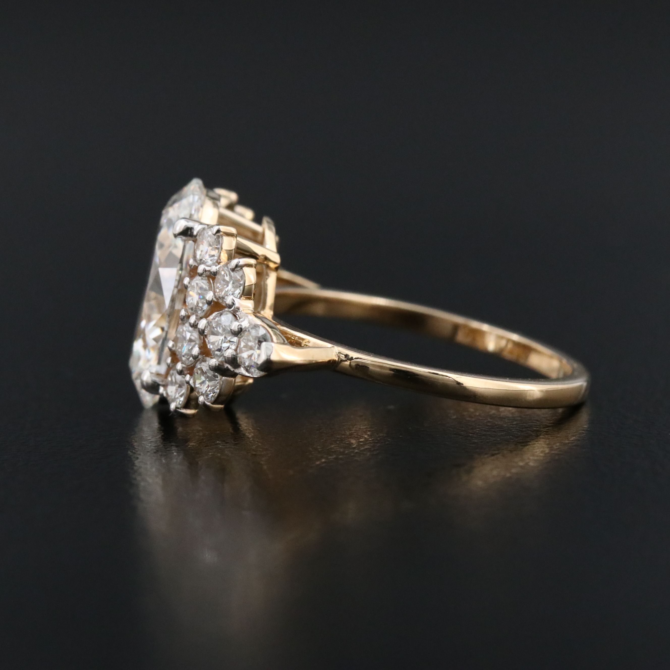 18K 4.93 CTW Lab Grown Diamond Ring with IGI Report