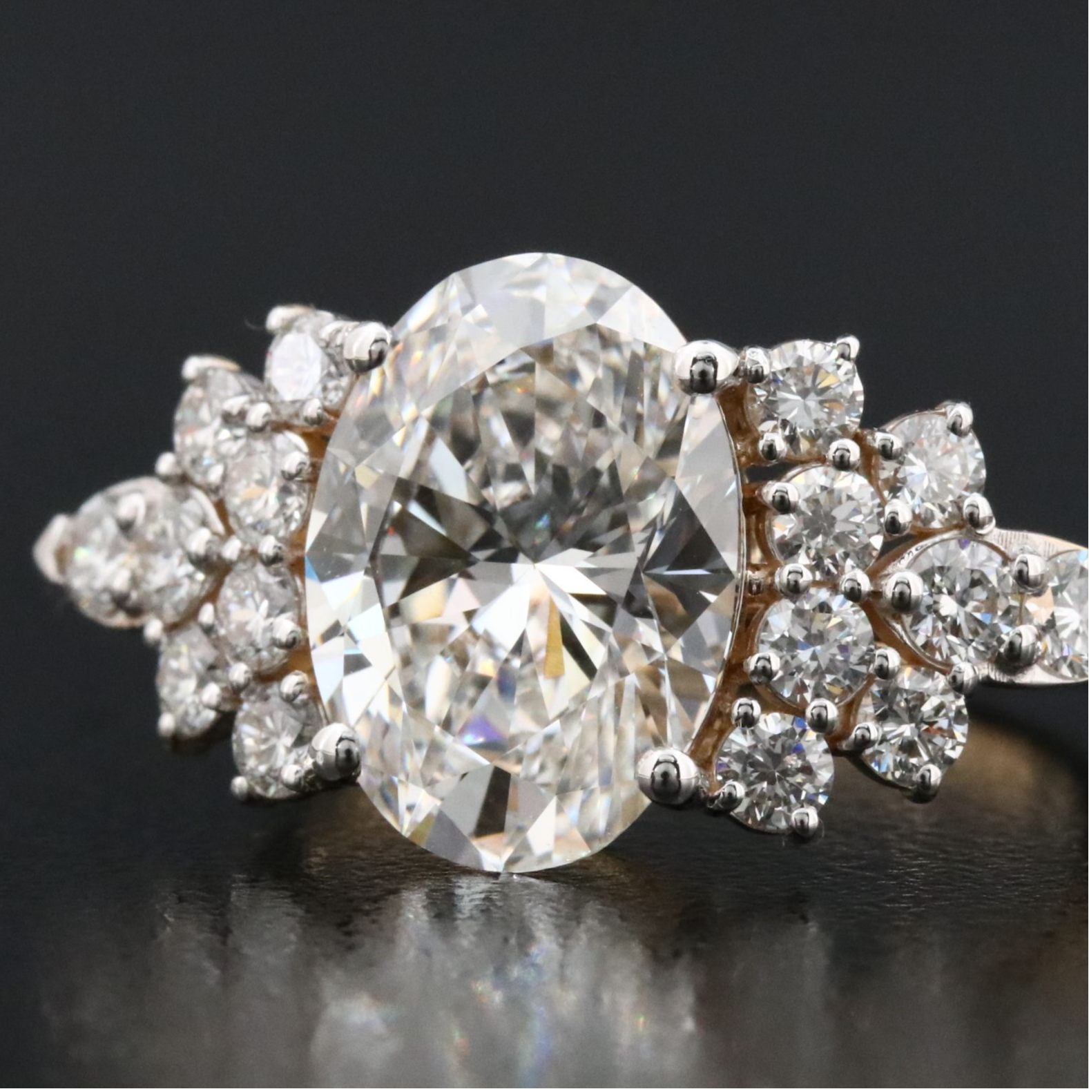 18K 4.93 CTW Lab Grown Diamond Ring with IGI Report