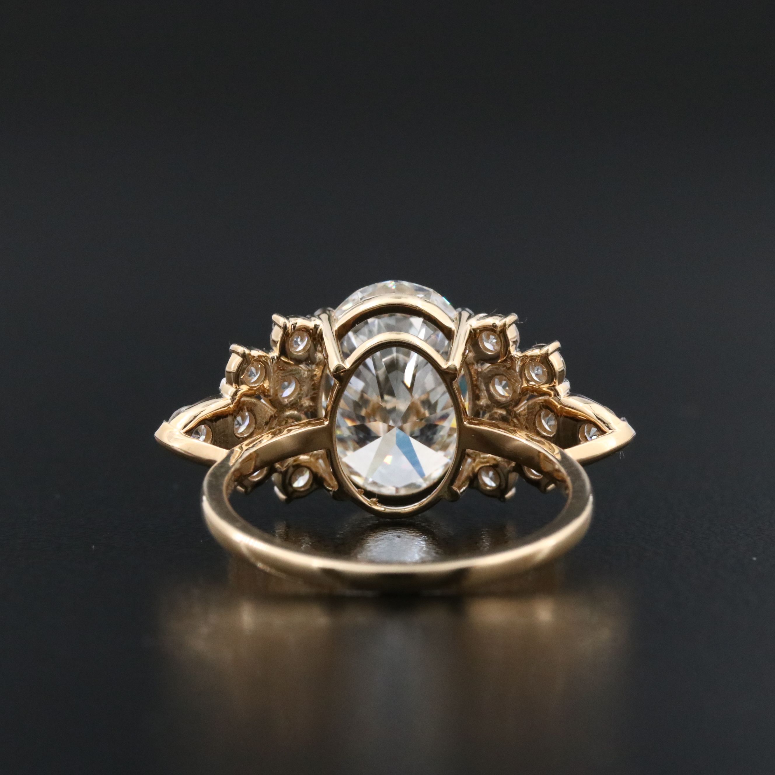 18K 4.93 CTW Lab Grown Diamond Ring with IGI Report