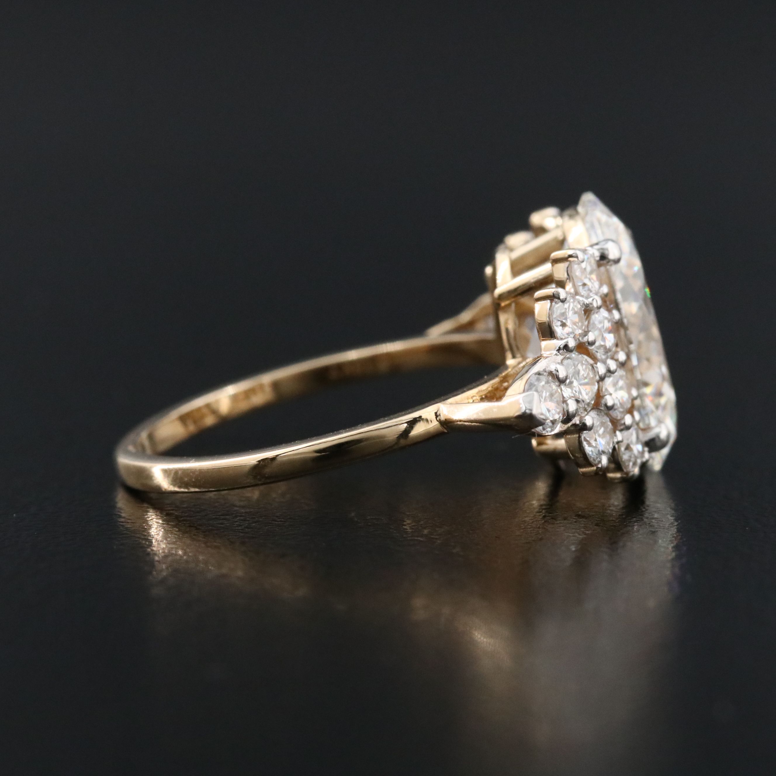 18K 4.93 CTW Lab Grown Diamond Ring with IGI Report