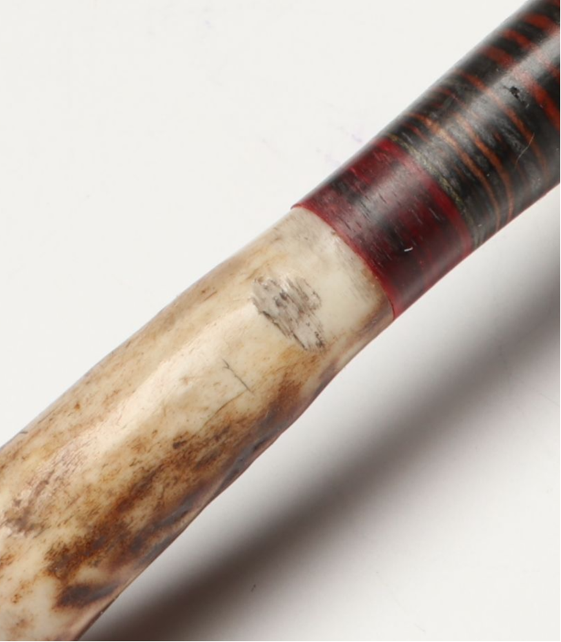 Damascus Steel Skinner and Hunting Knives in Leather Scabbards