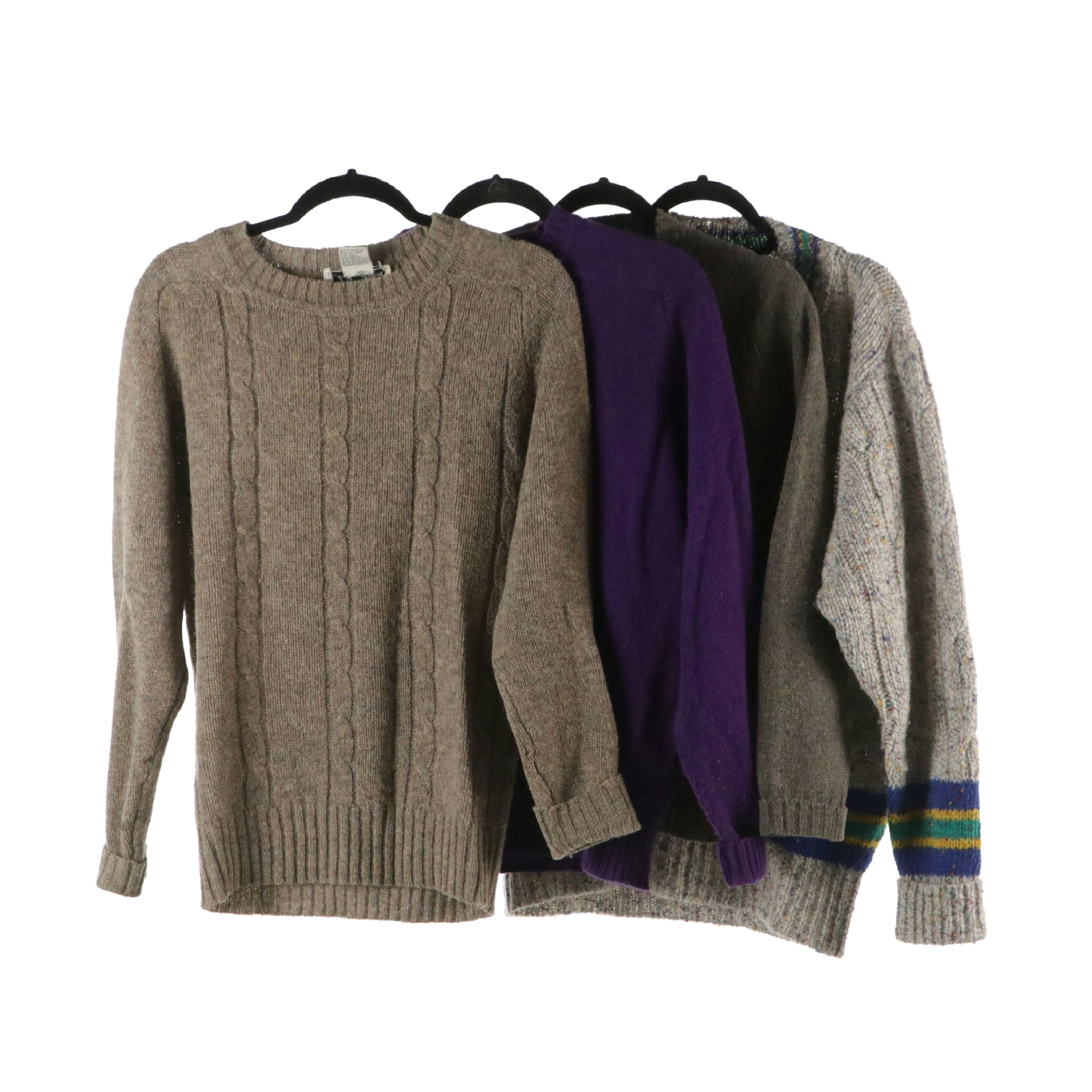 Scottish Shetland Wool Sweaters and Saks Fifth Avenue Wool Sweaters