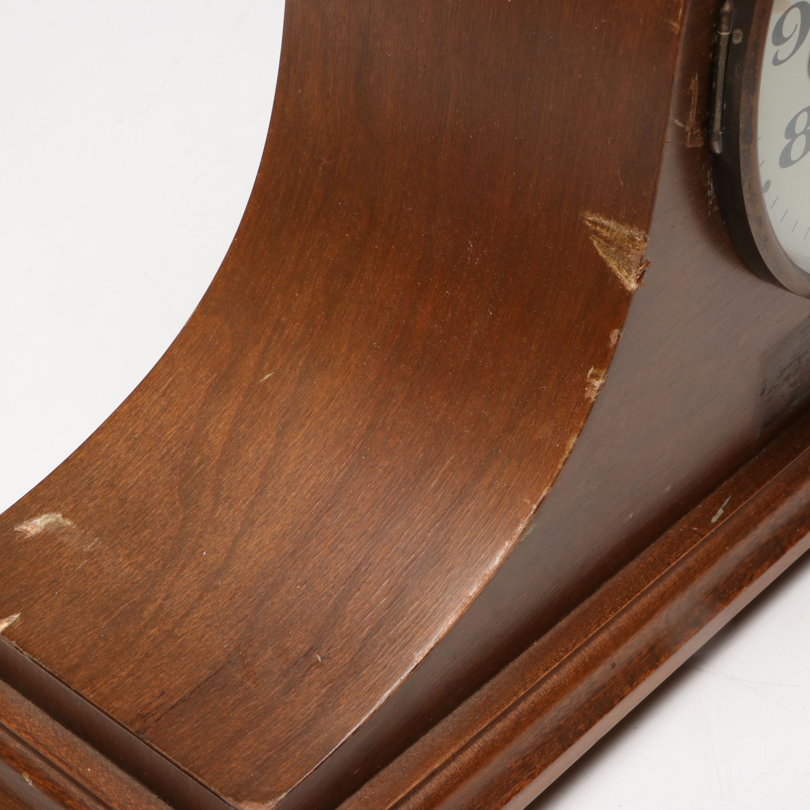 Bulova Mantel Clock, and Wood Jewelry Box