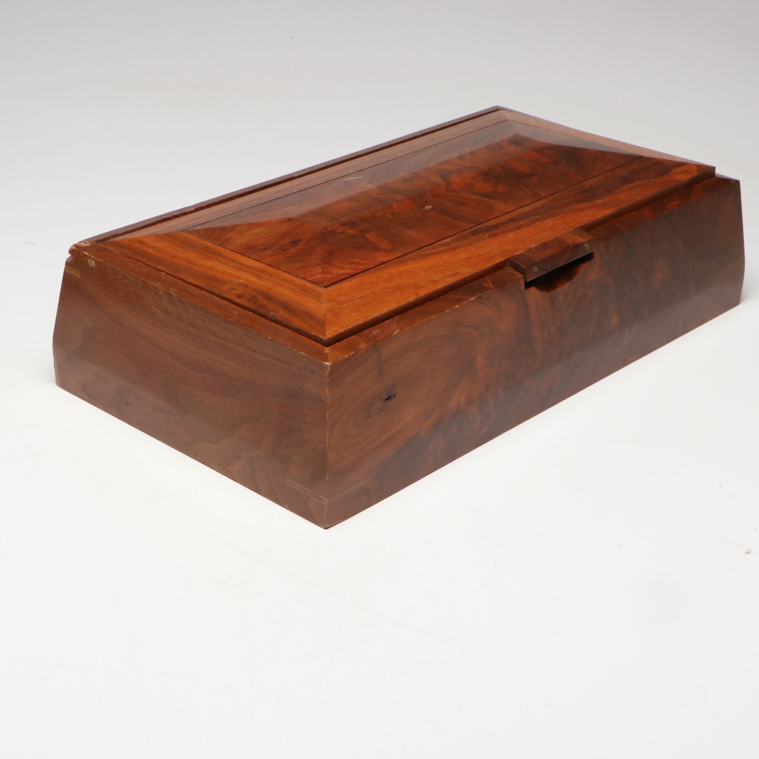 Bulova Mantel Clock, and Wood Jewelry Box