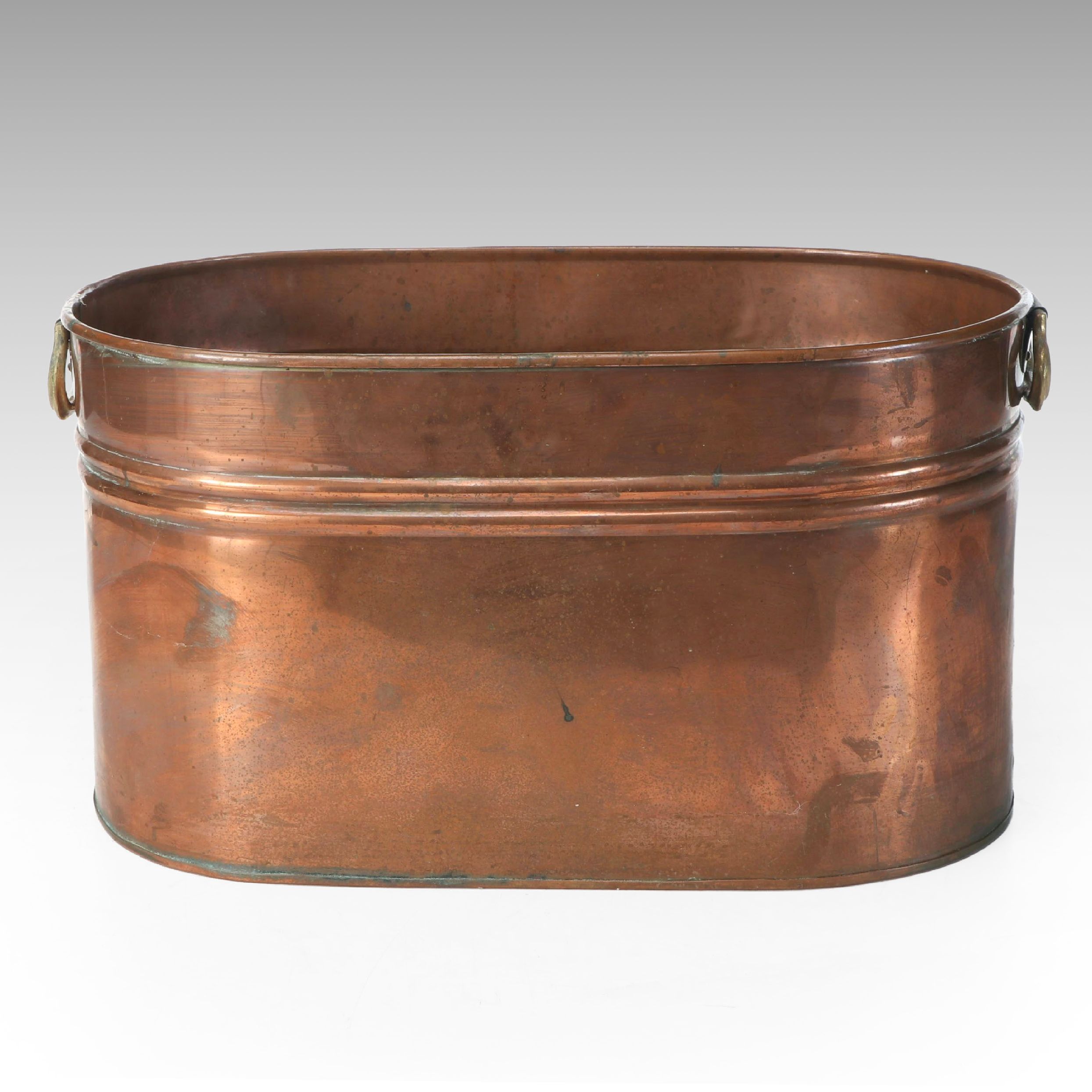 Rustic Copper Boiler Wash Tub