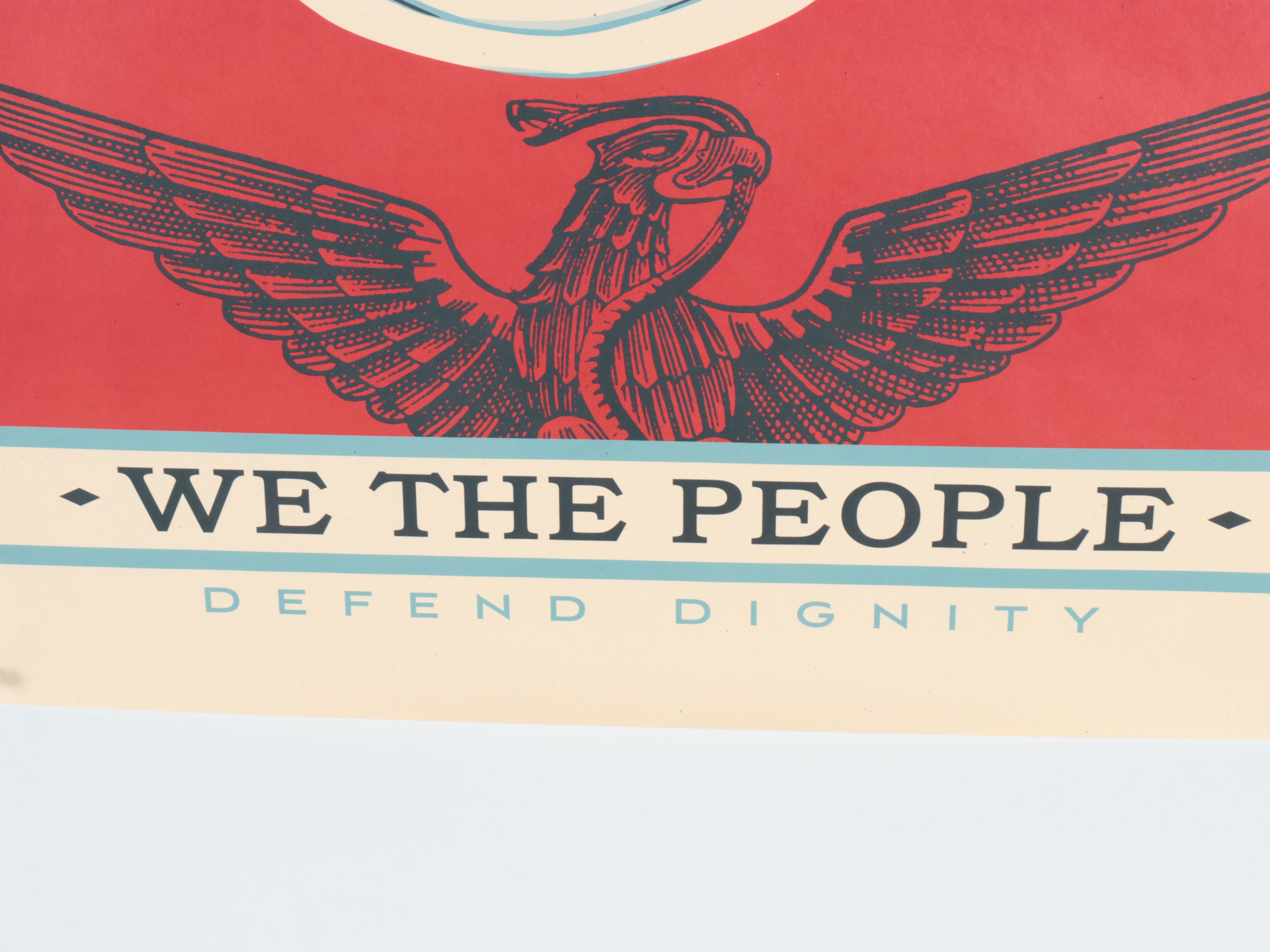 Shepard Fairey Three Gicleé "We the People" Posters, 2017