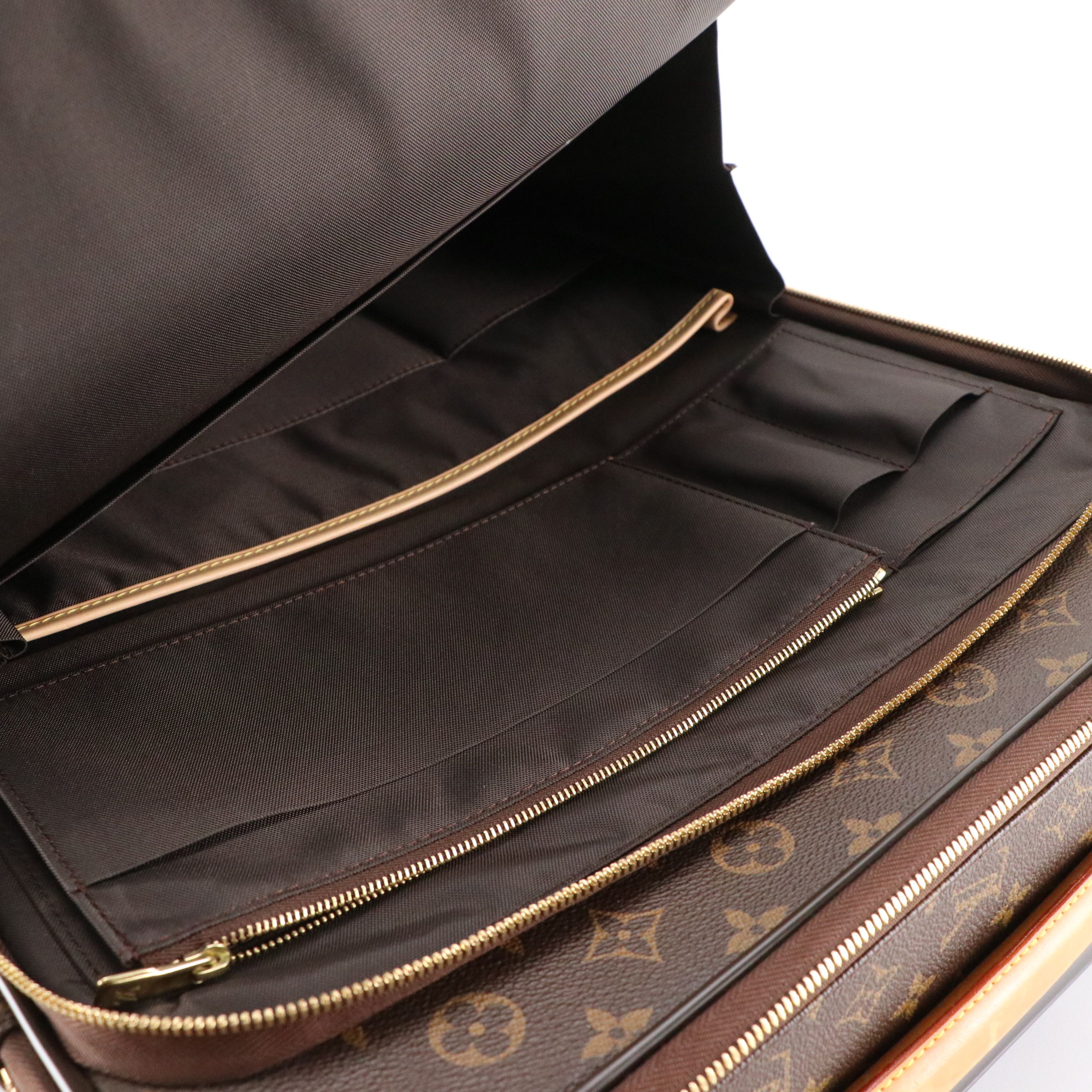 Louis Vuitton Zephyr 55 Rolling Luggage in Monogram Canvas & Leather, With Cover