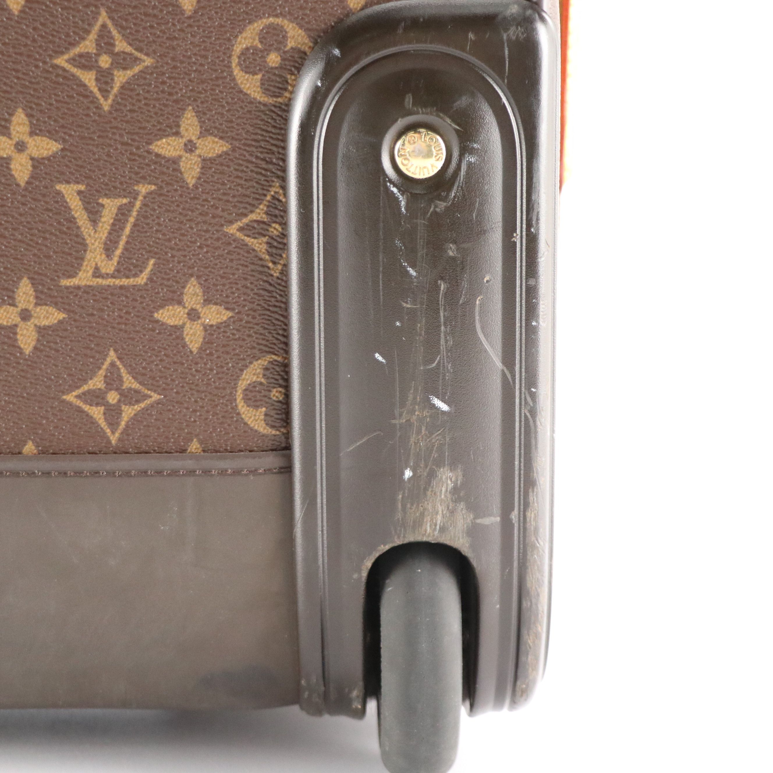 Louis Vuitton Zephyr 55 Rolling Luggage in Monogram Canvas & Leather, With Cover
