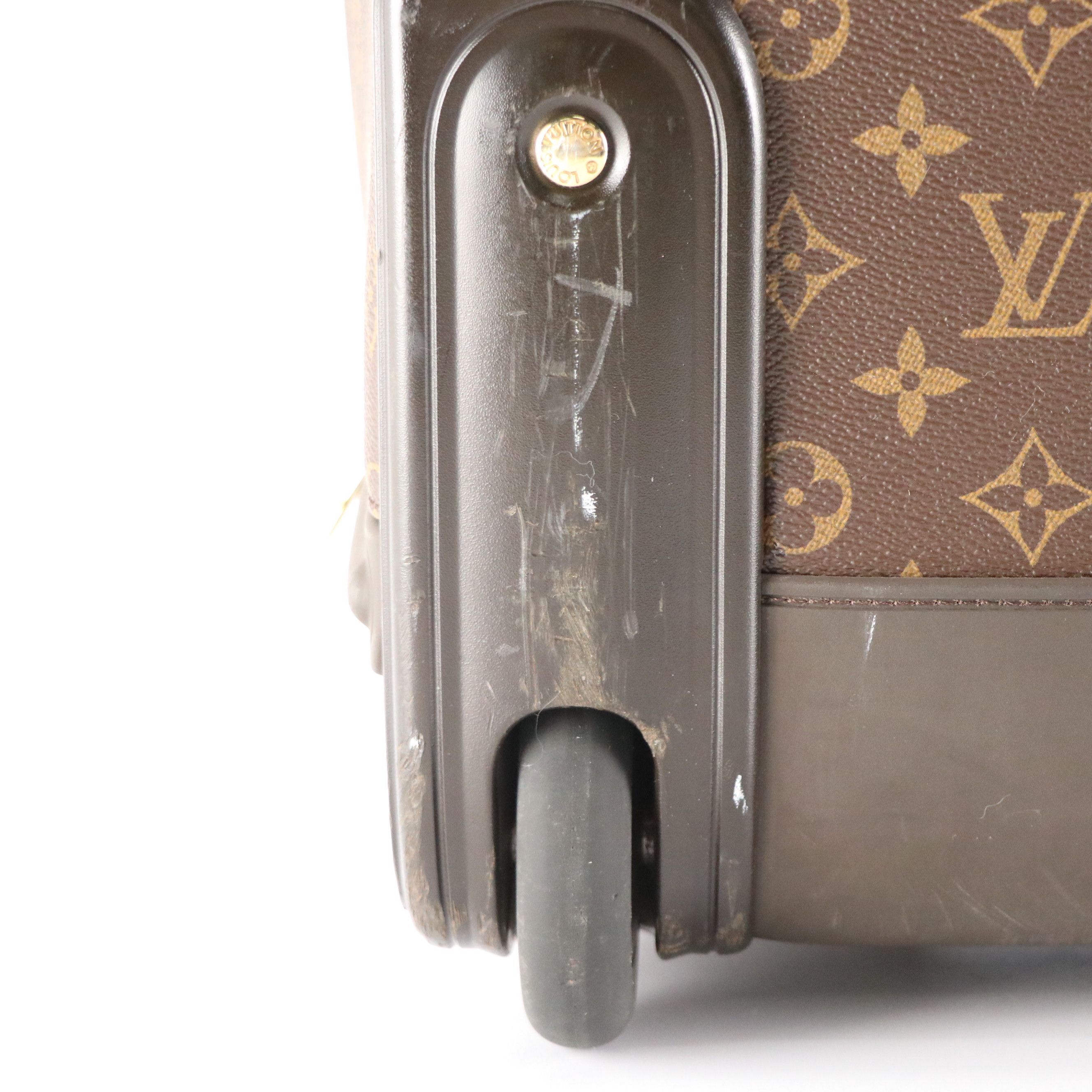 Louis Vuitton Zephyr 55 Rolling Luggage in Monogram Canvas & Leather, With Cover