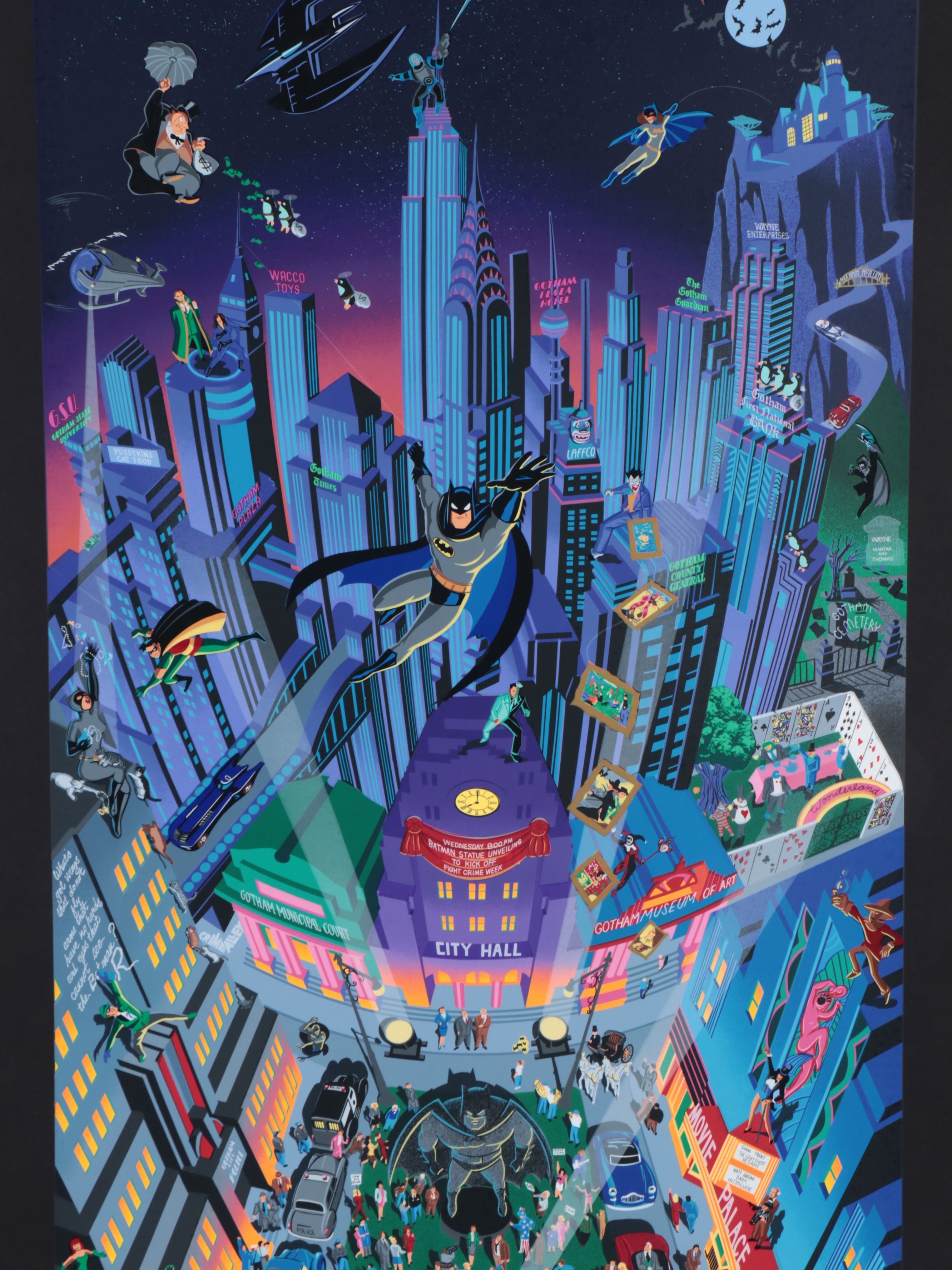 Melanie Taylor Kent Serigraph "Batman," 1994