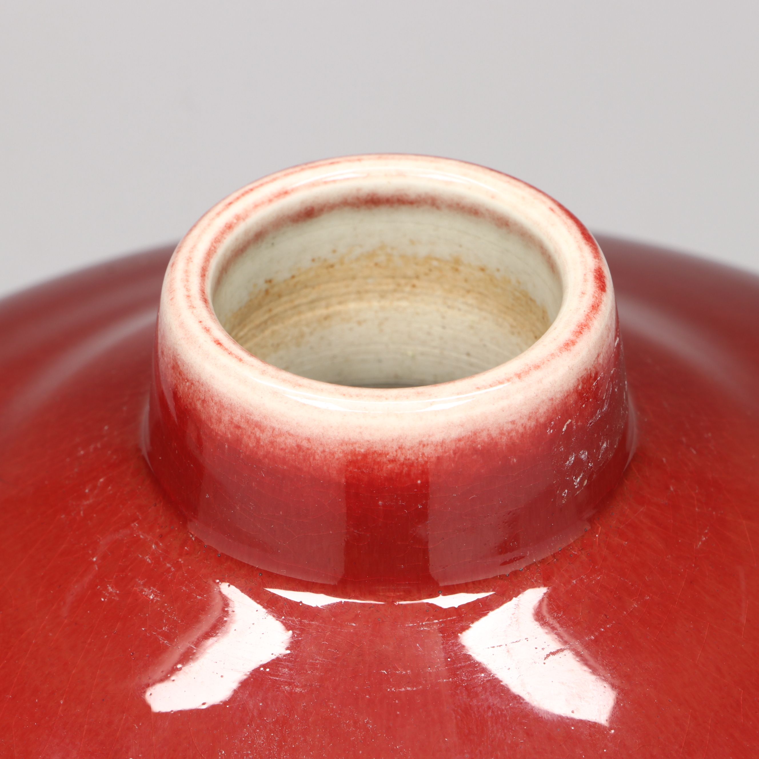 Chinese Sang de Boeuf Porcelain Lidded Urn