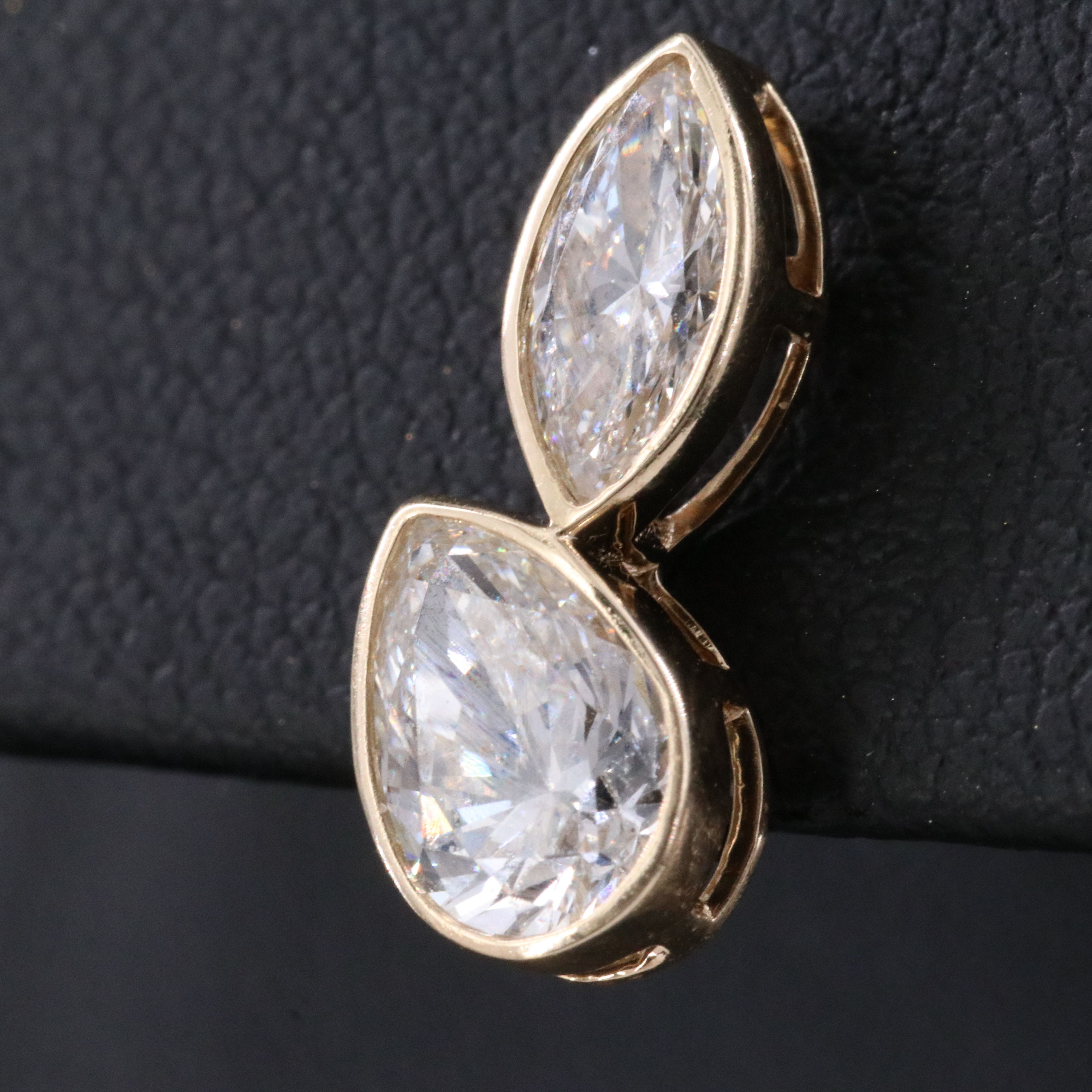 14K 2.20 CTW Lab Grown Diamond Earrings