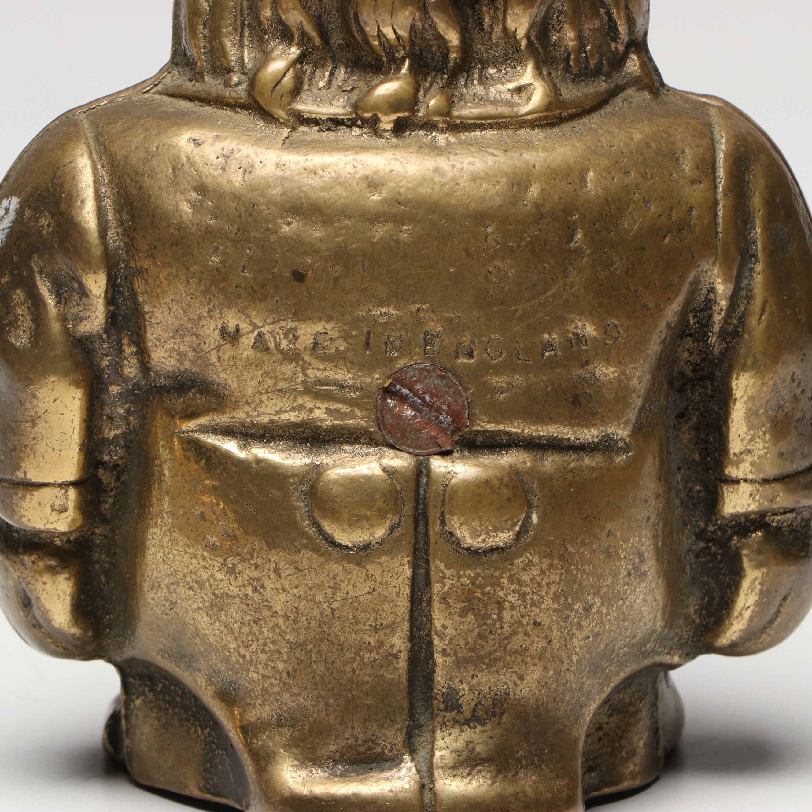 Hand-Painted Shoe Form, Brass Hunting Horns and Paul Kruger Bank