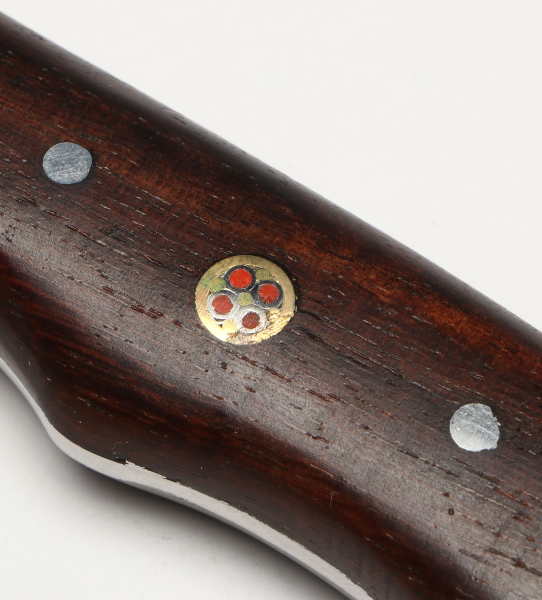 Damascus Steel Skinner and Hunting Knives in Leather Scabbards