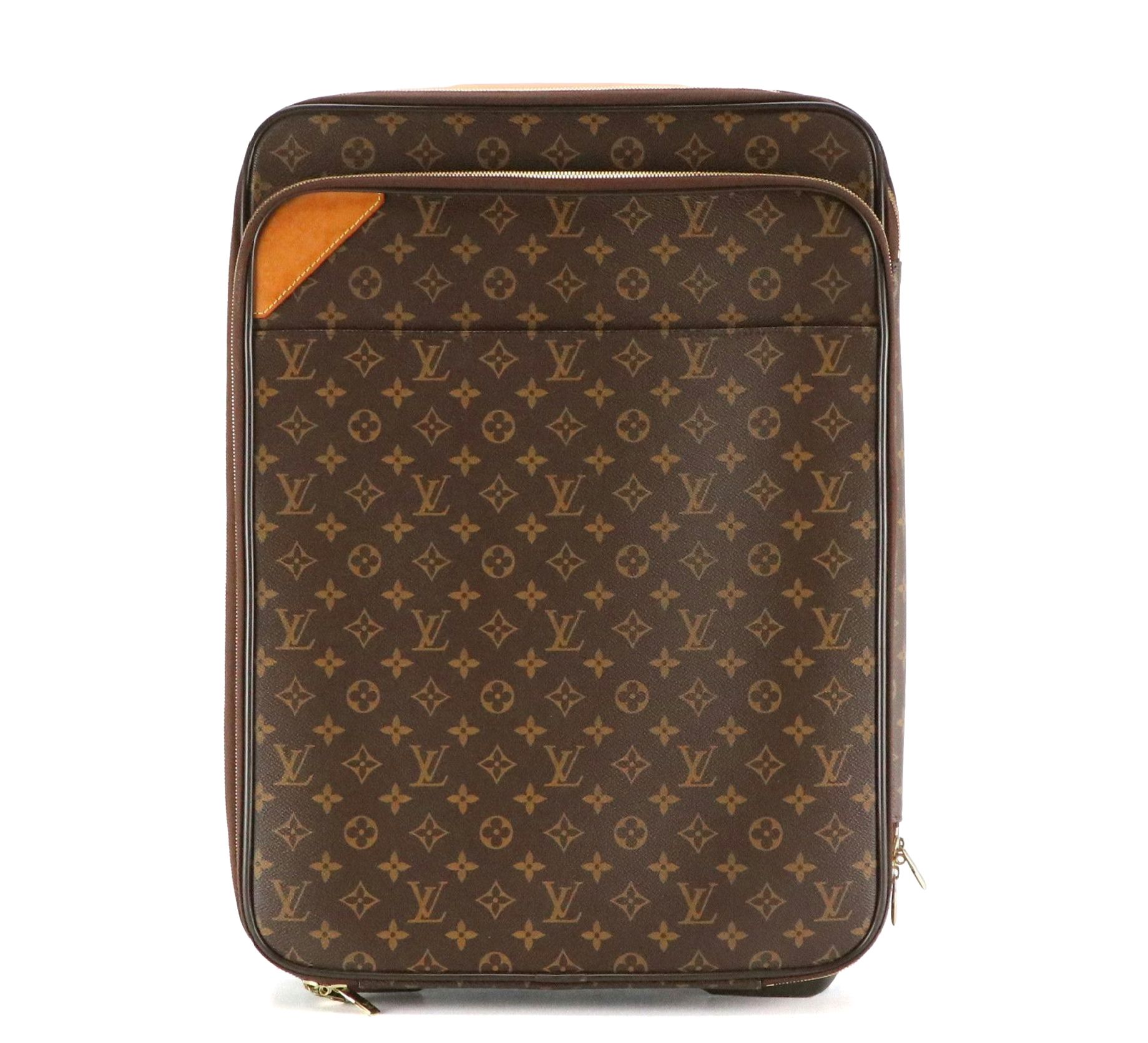 Louis Vuitton Zephyr 55 Rolling Luggage in Monogram Canvas & Leather, With Cover