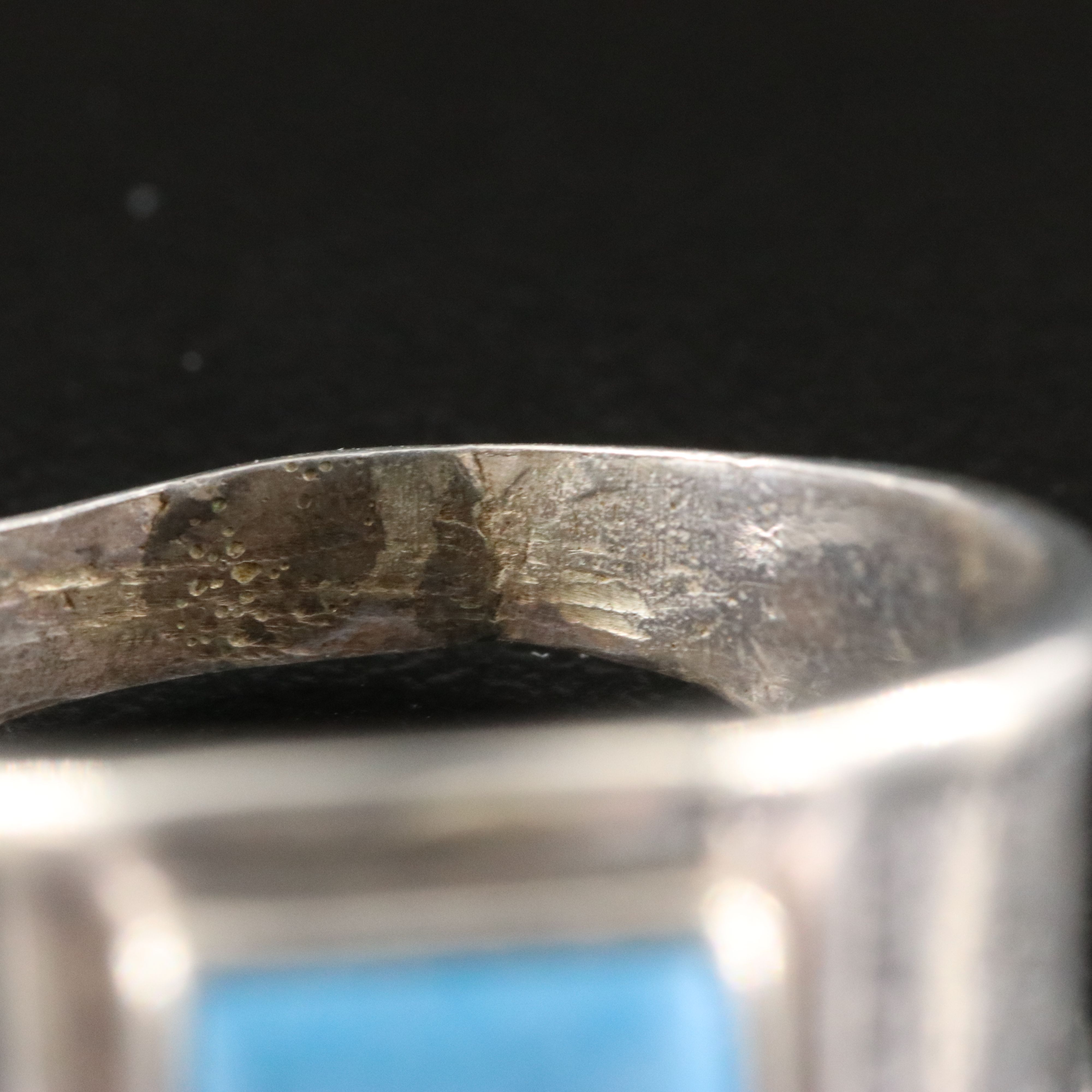 Sterling Faux Lapis Lazuli Ring