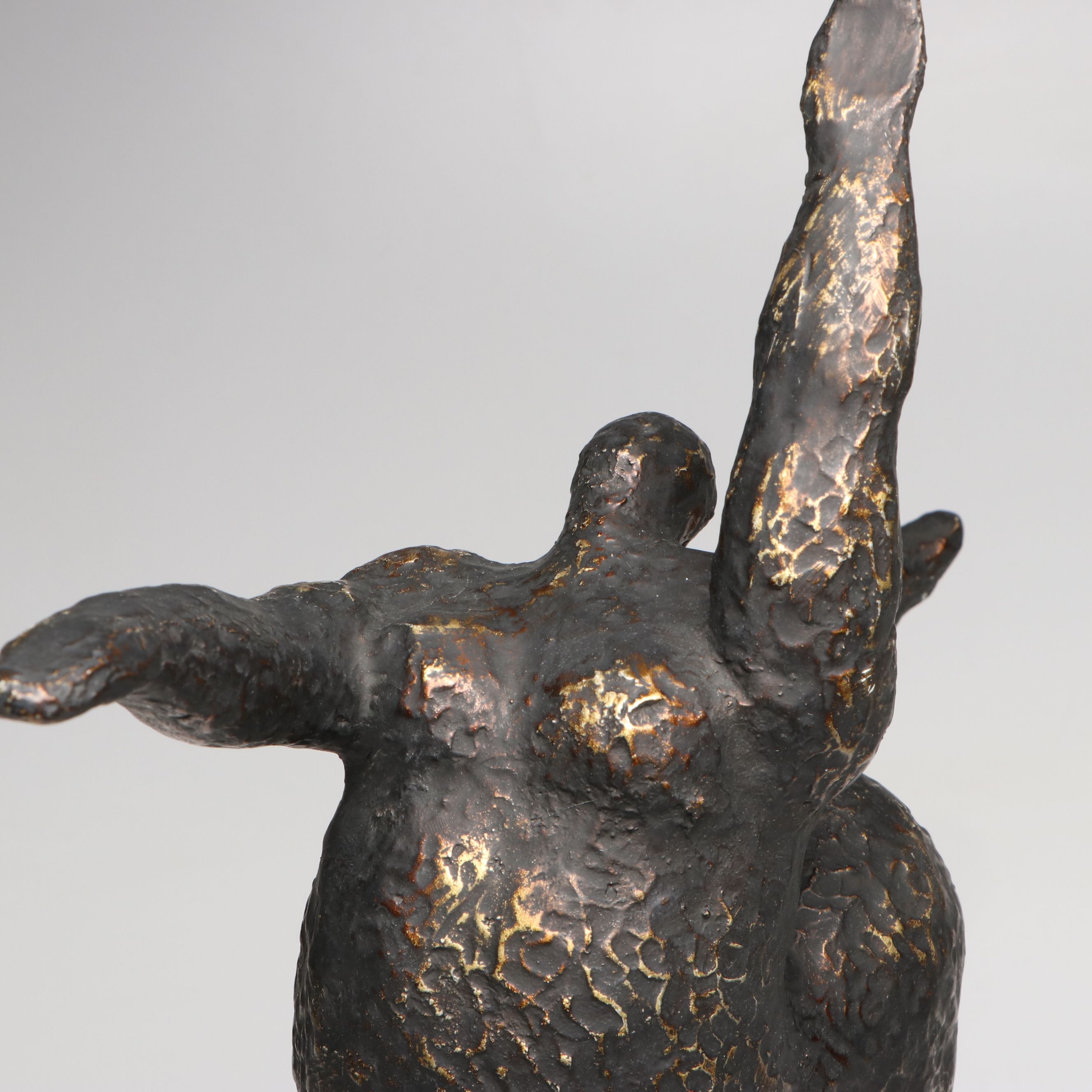 Z Gallerie Bronze Finish Ballet Dancer Sculptures