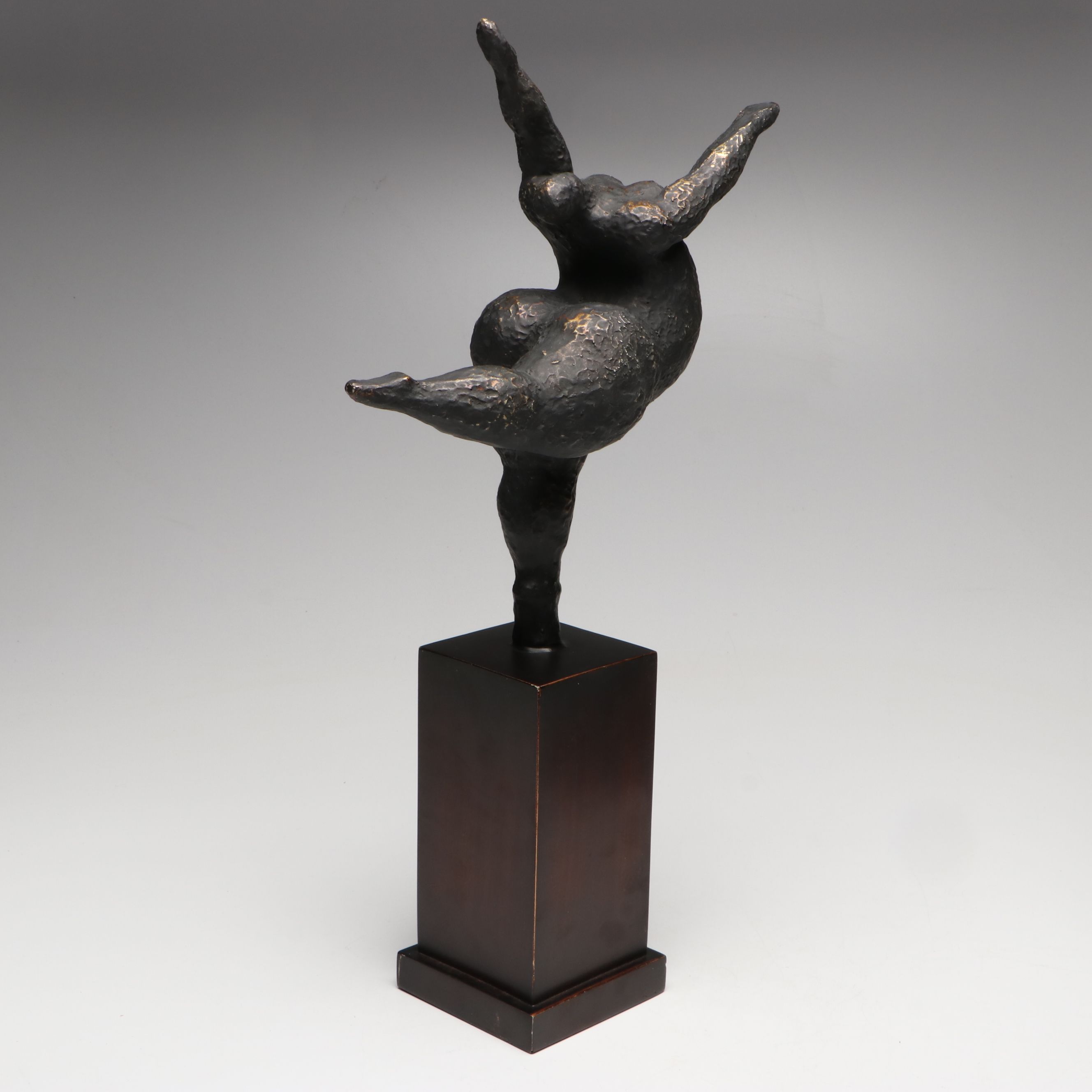 Z Gallerie Bronze Finish Ballet Dancer Sculptures