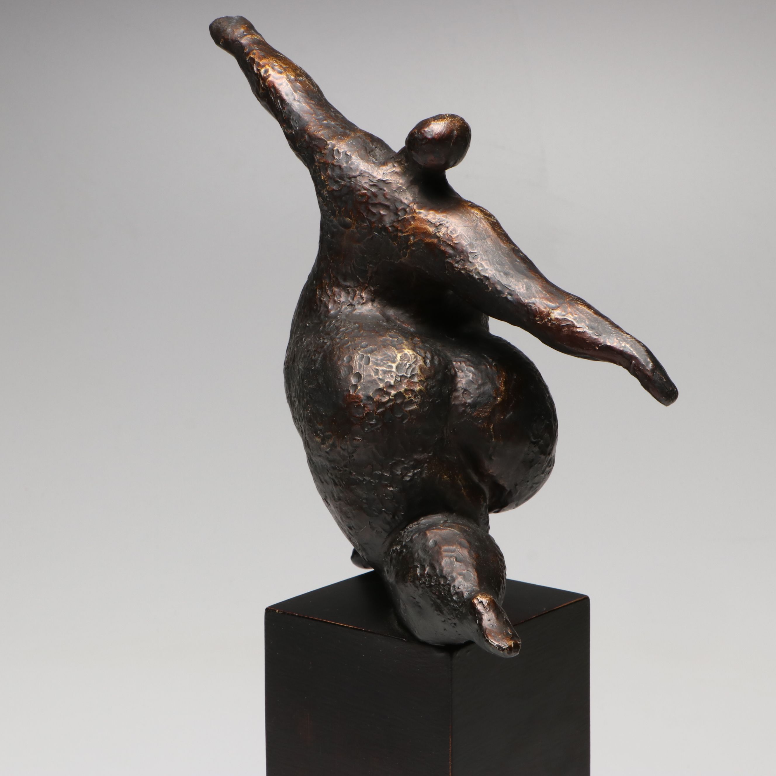 Z Gallerie Bronze Finish Ballet Dancer Sculptures