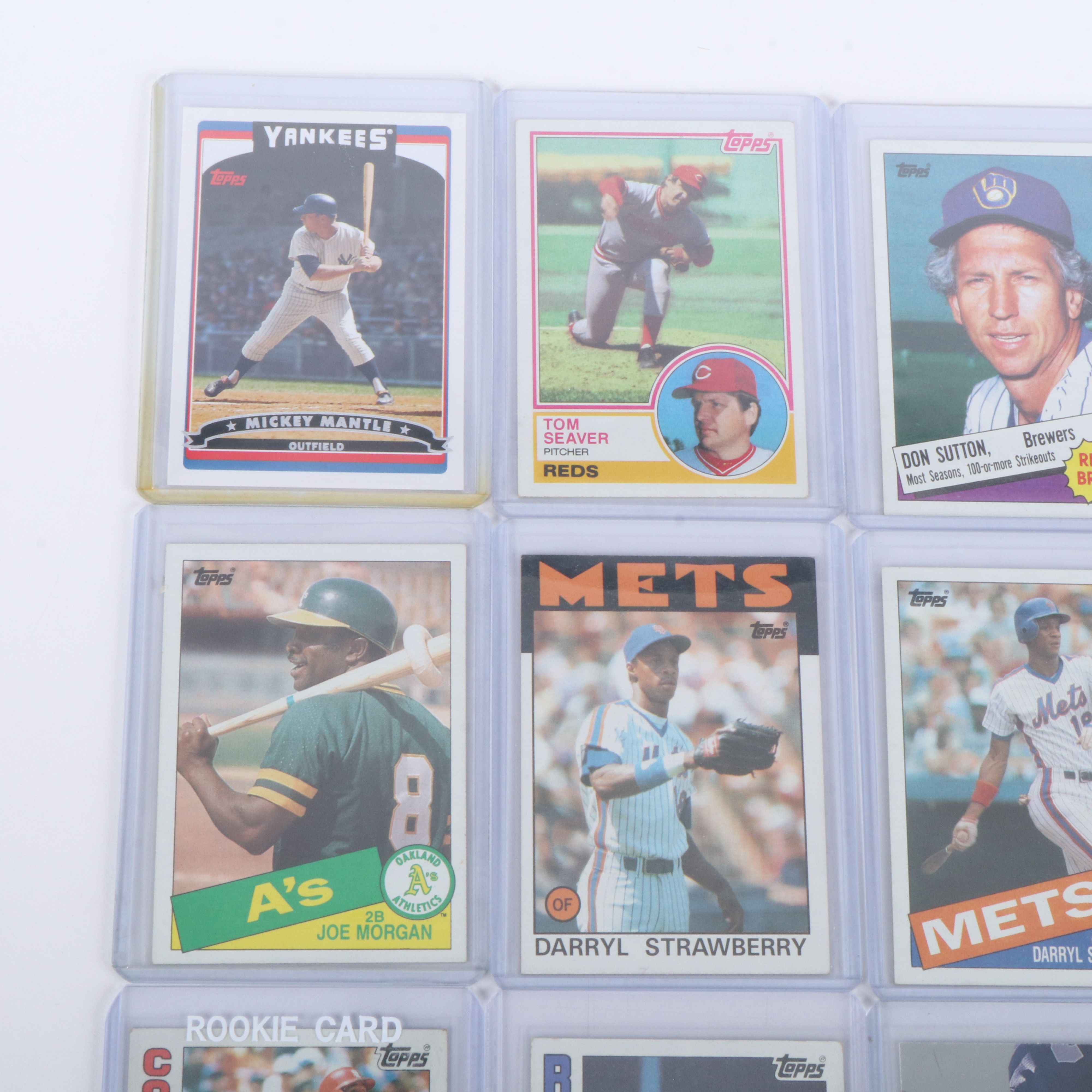 Topps with Other Baseball Cards Featuring Doc Gooden and Alex Rodriguez Rookies