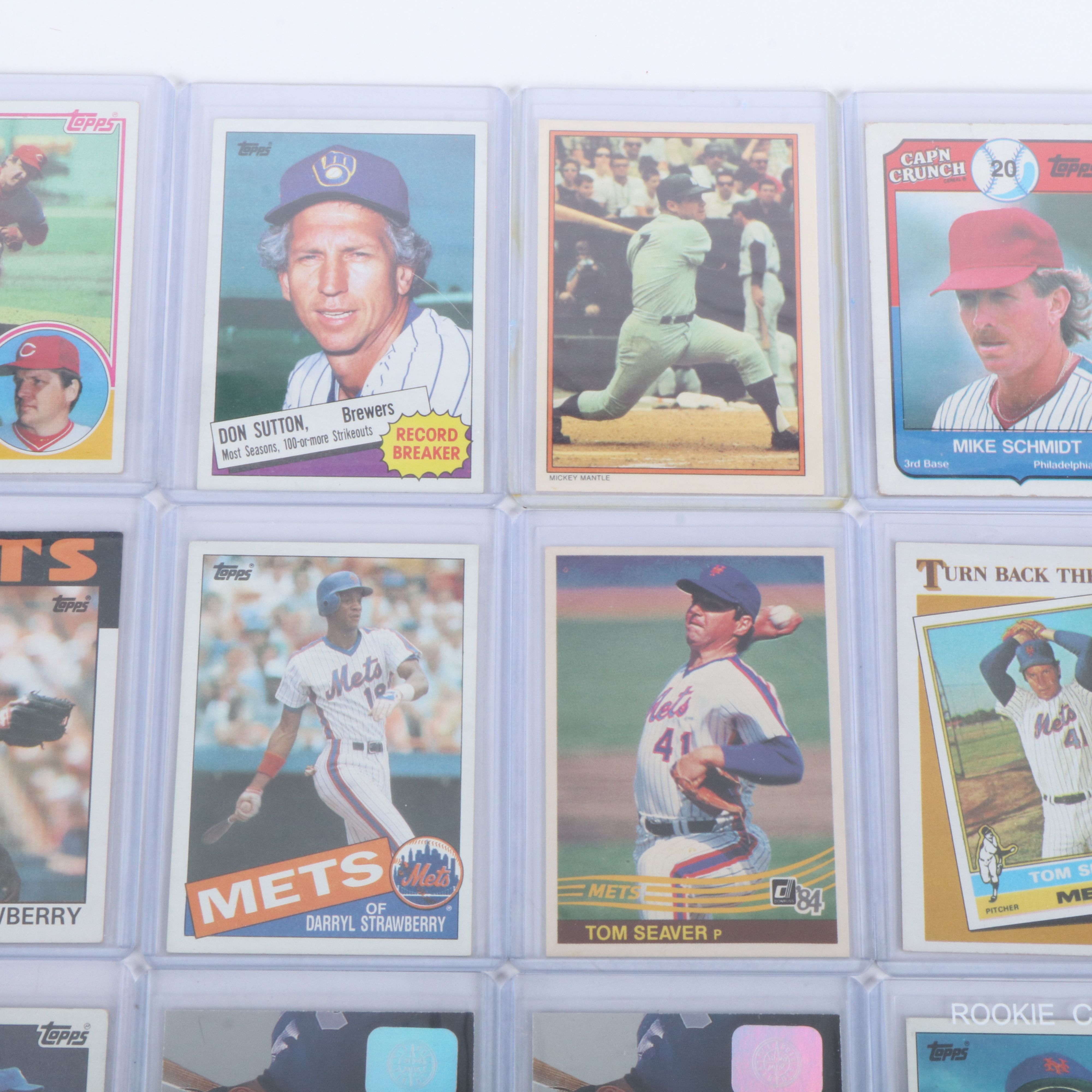 Topps with Other Baseball Cards Featuring Doc Gooden and Alex Rodriguez Rookies