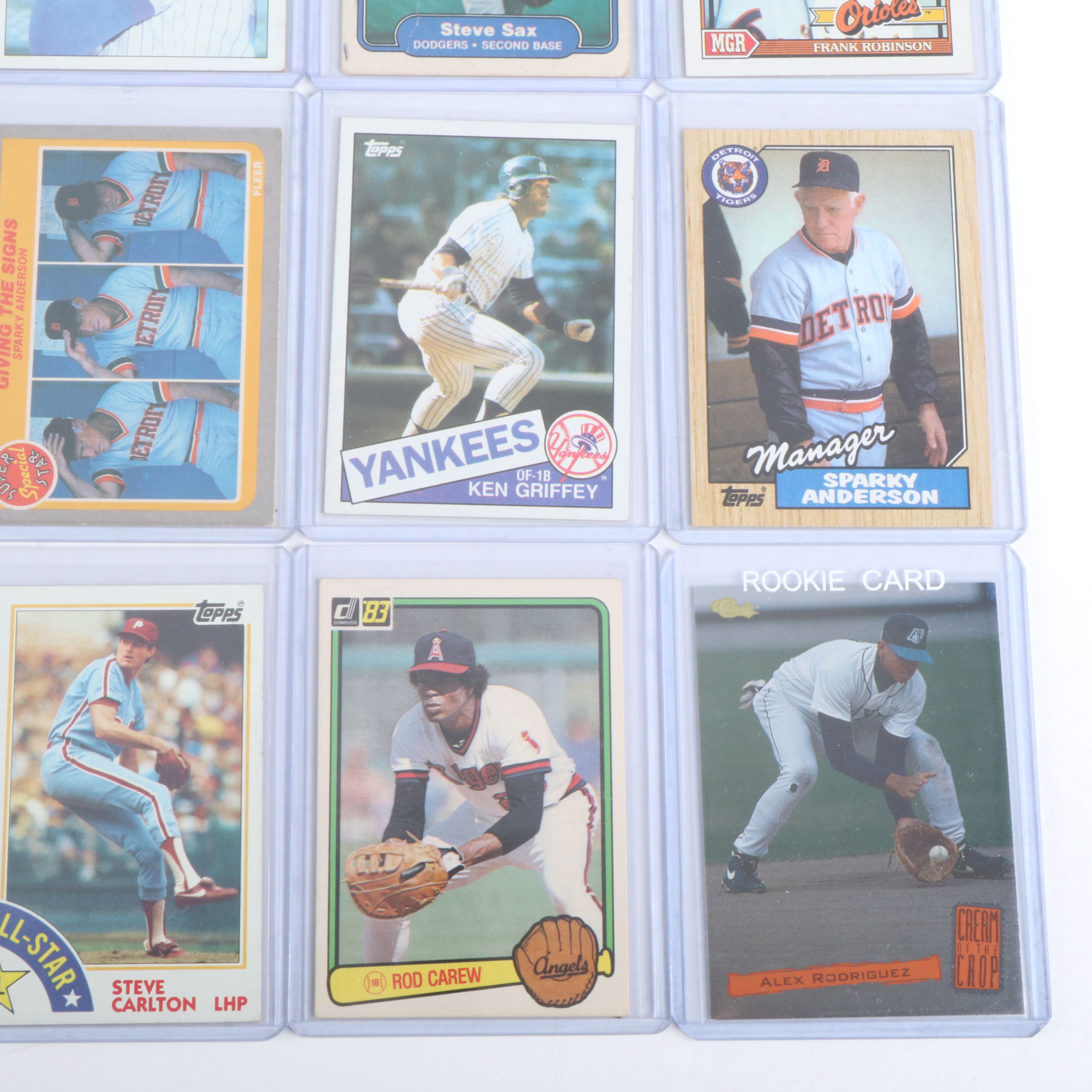 Topps with Other Baseball Cards Featuring Doc Gooden and Alex Rodriguez Rookies