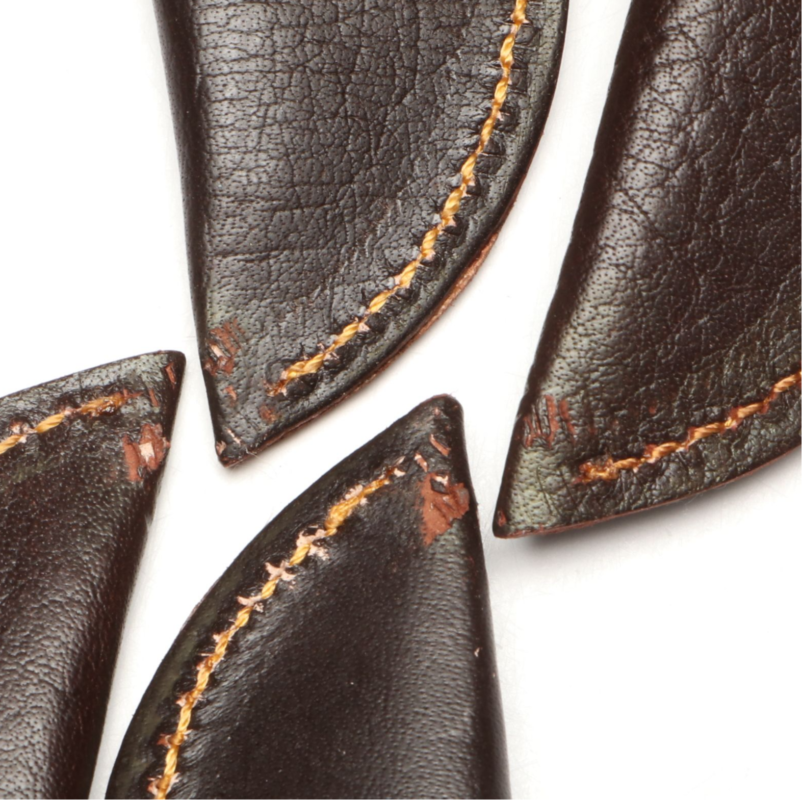 Damascus Steel Skinner and Hunting Knives in Leather Scabbards