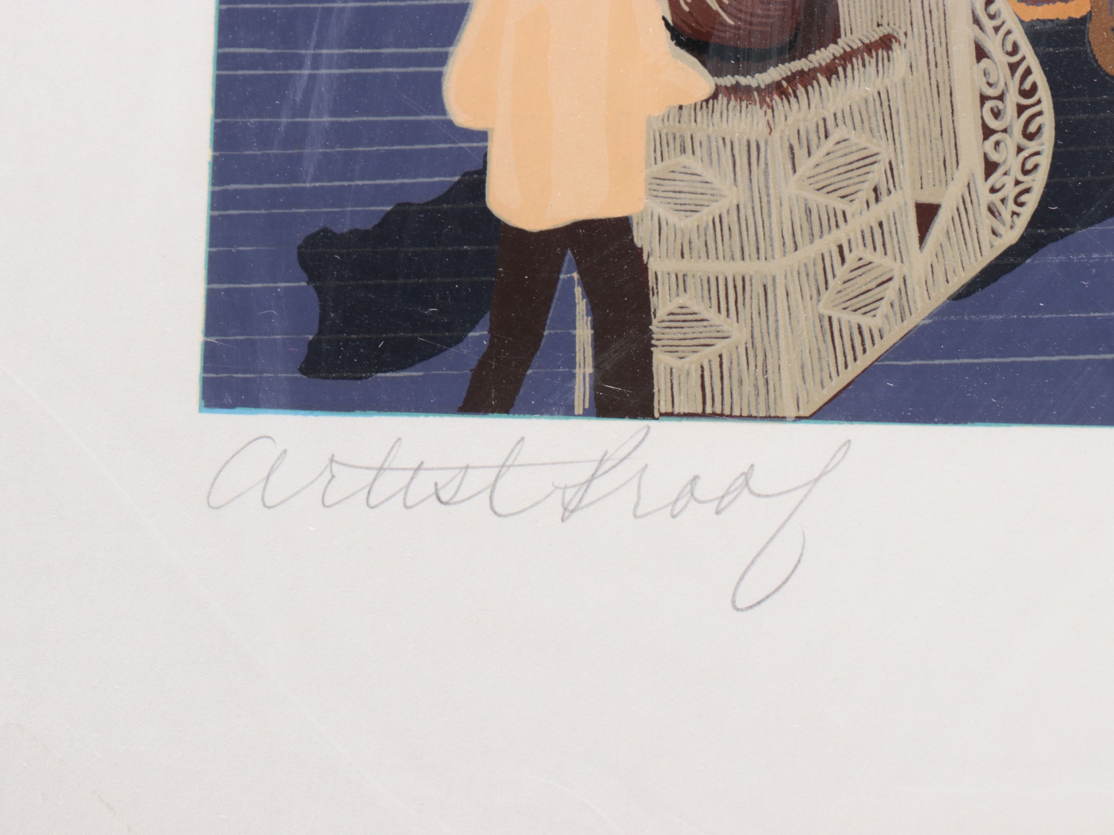 Melanie Taylor Kent Serigraph "Boardwalk of Atlantic City," 1986