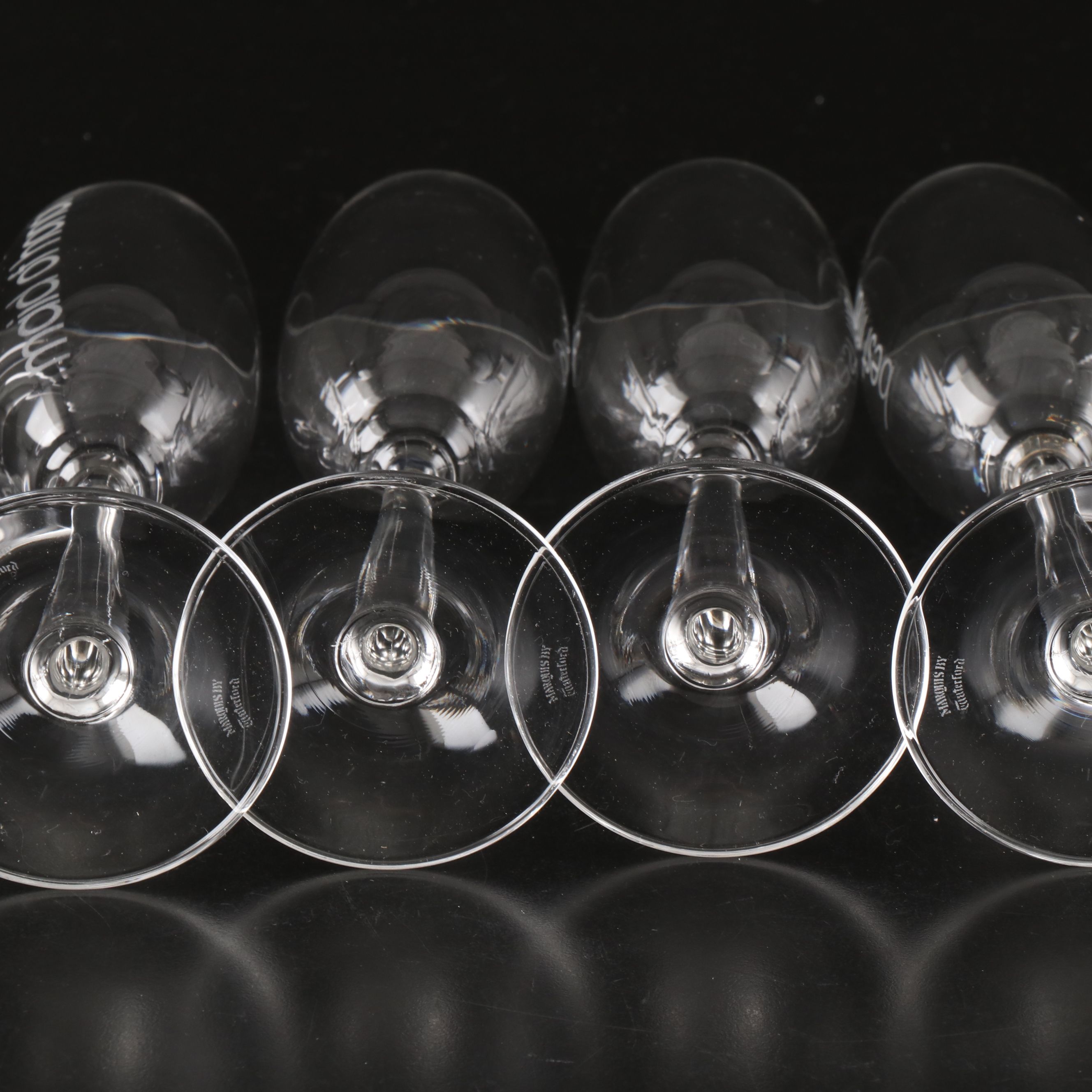 Marquis by Waterford "Wedding Toasts" Etched Crystal Champagne Flutes