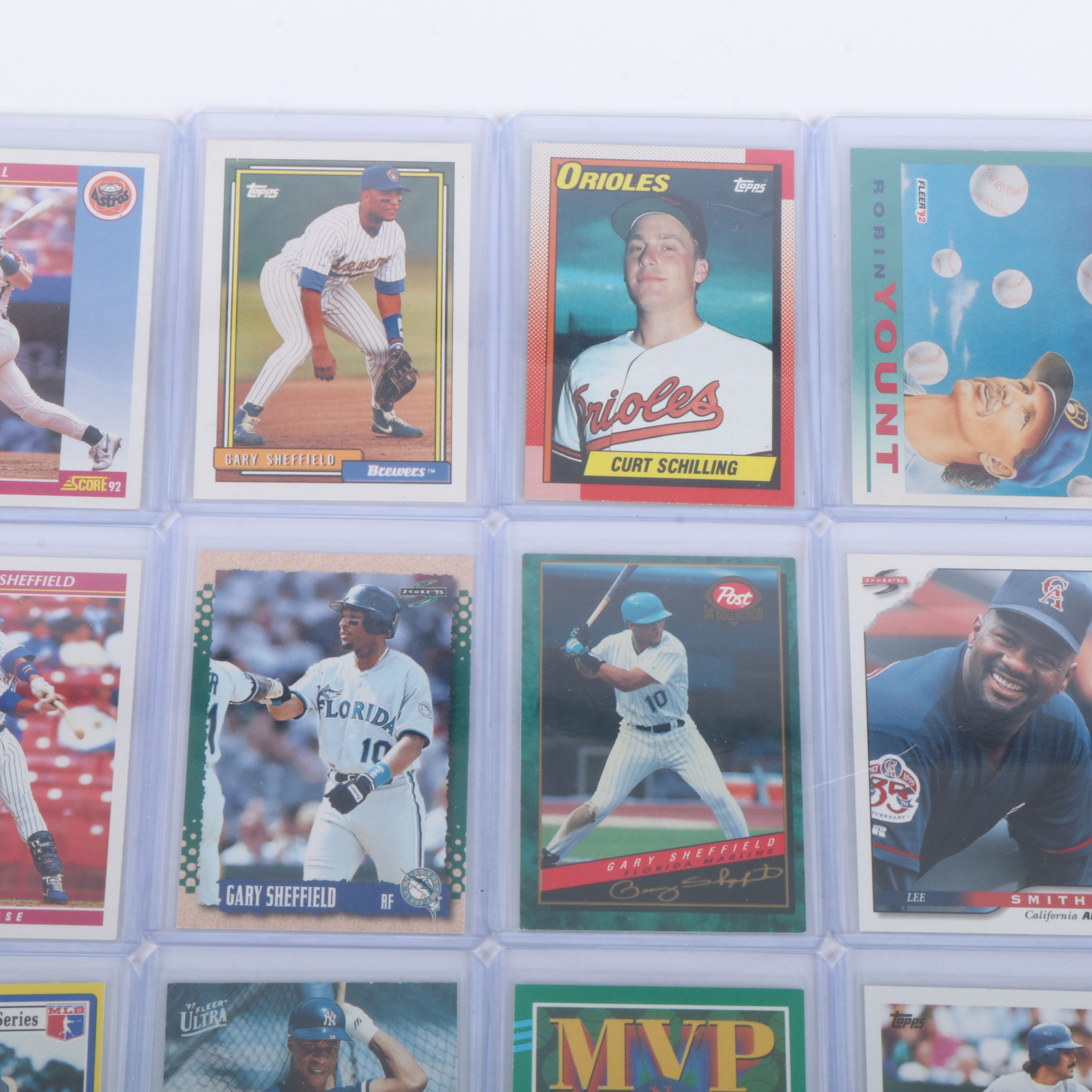 Donruss with Other Baseball Cards Featuring John Smoltz, Pedro Martinez, & More