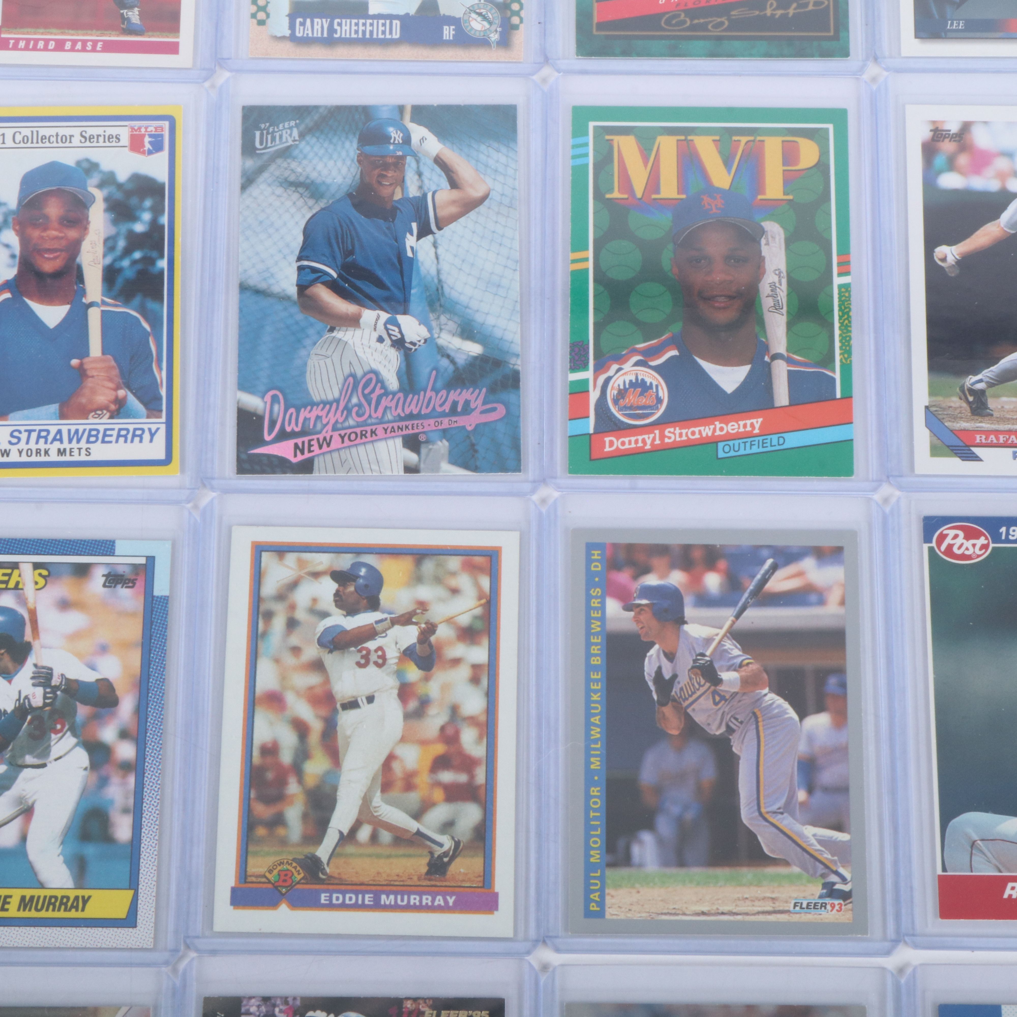 Donruss with Other Baseball Cards Featuring John Smoltz, Pedro Martinez, & More