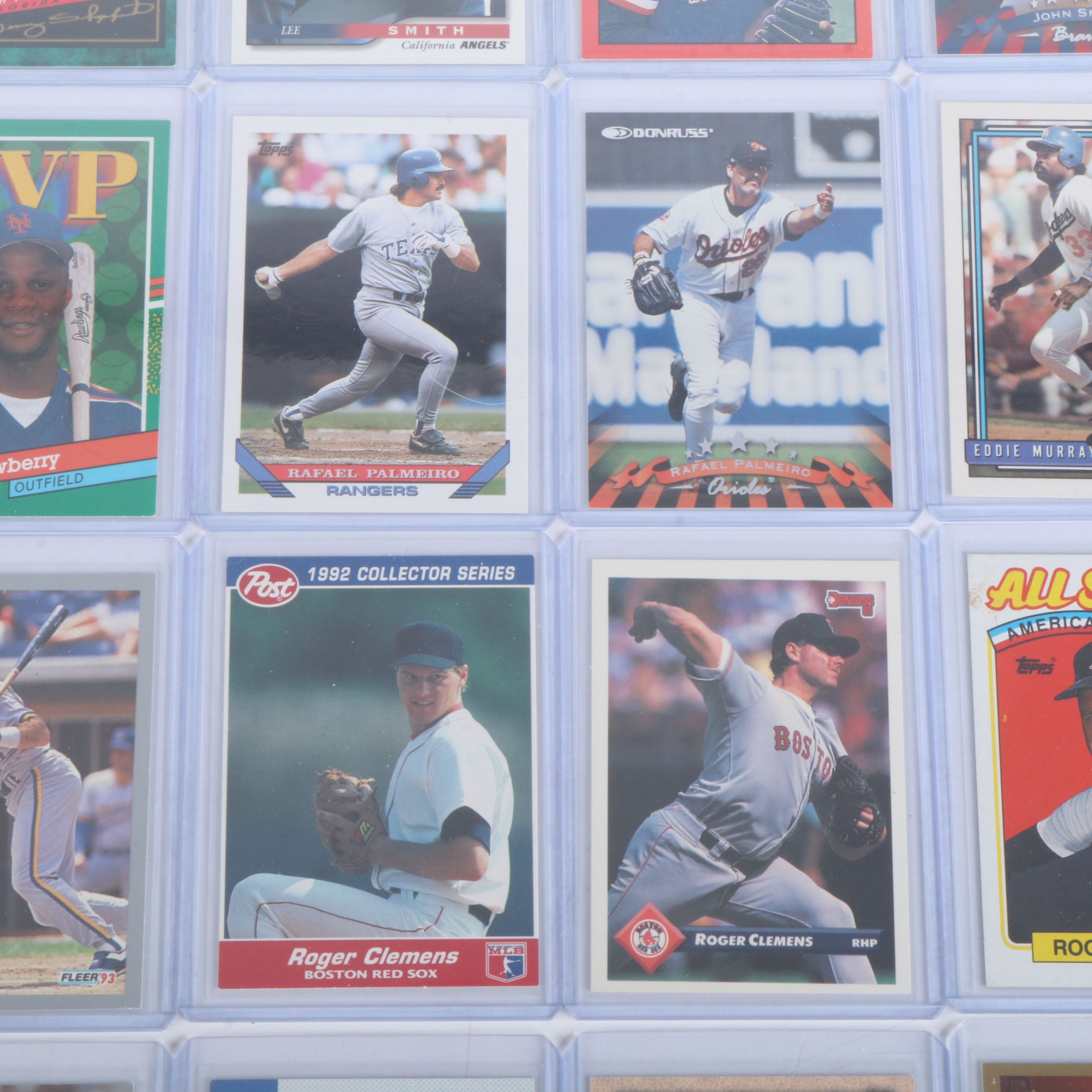 Donruss with Other Baseball Cards Featuring John Smoltz, Pedro Martinez, & More