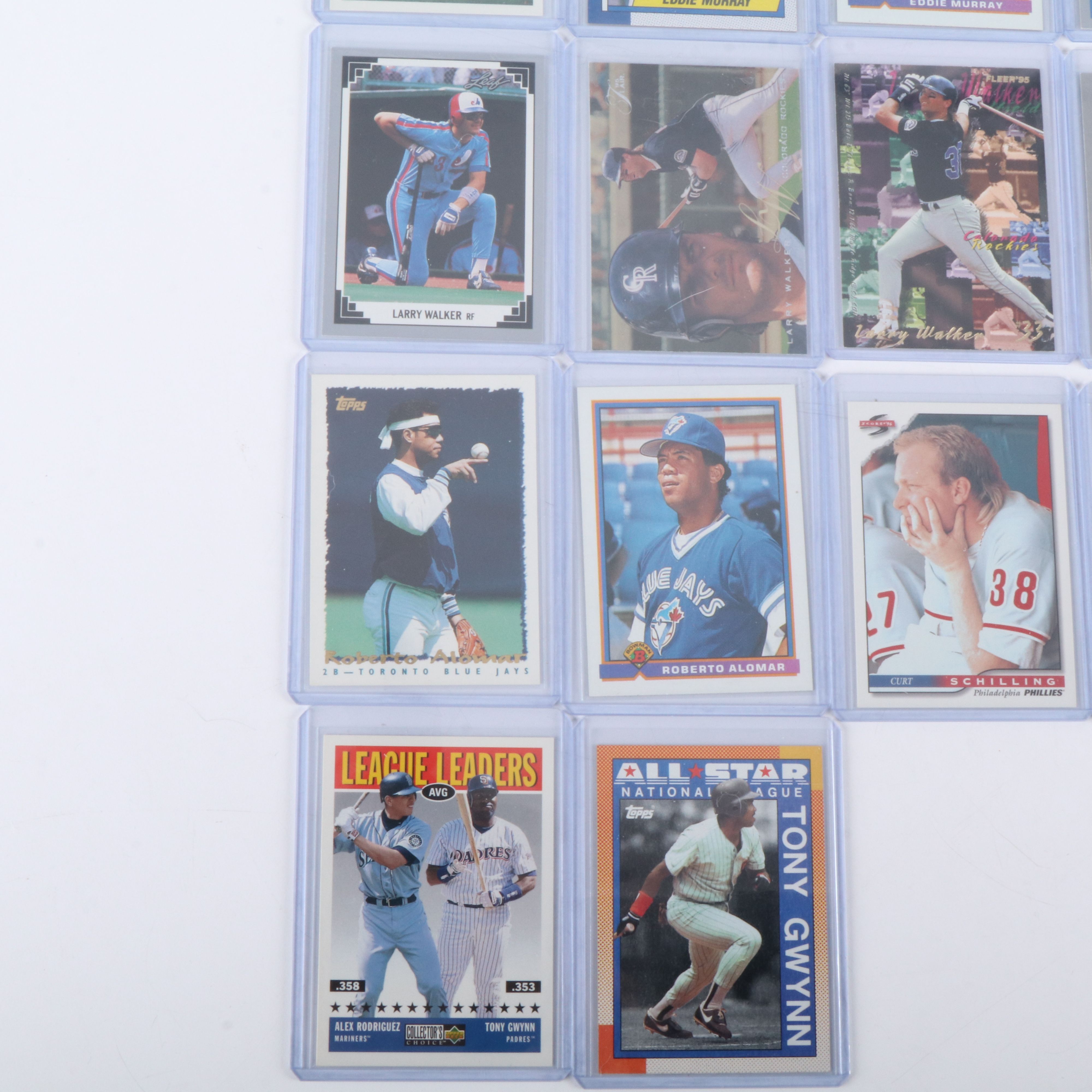 Donruss with Other Baseball Cards Featuring John Smoltz, Pedro Martinez, & More