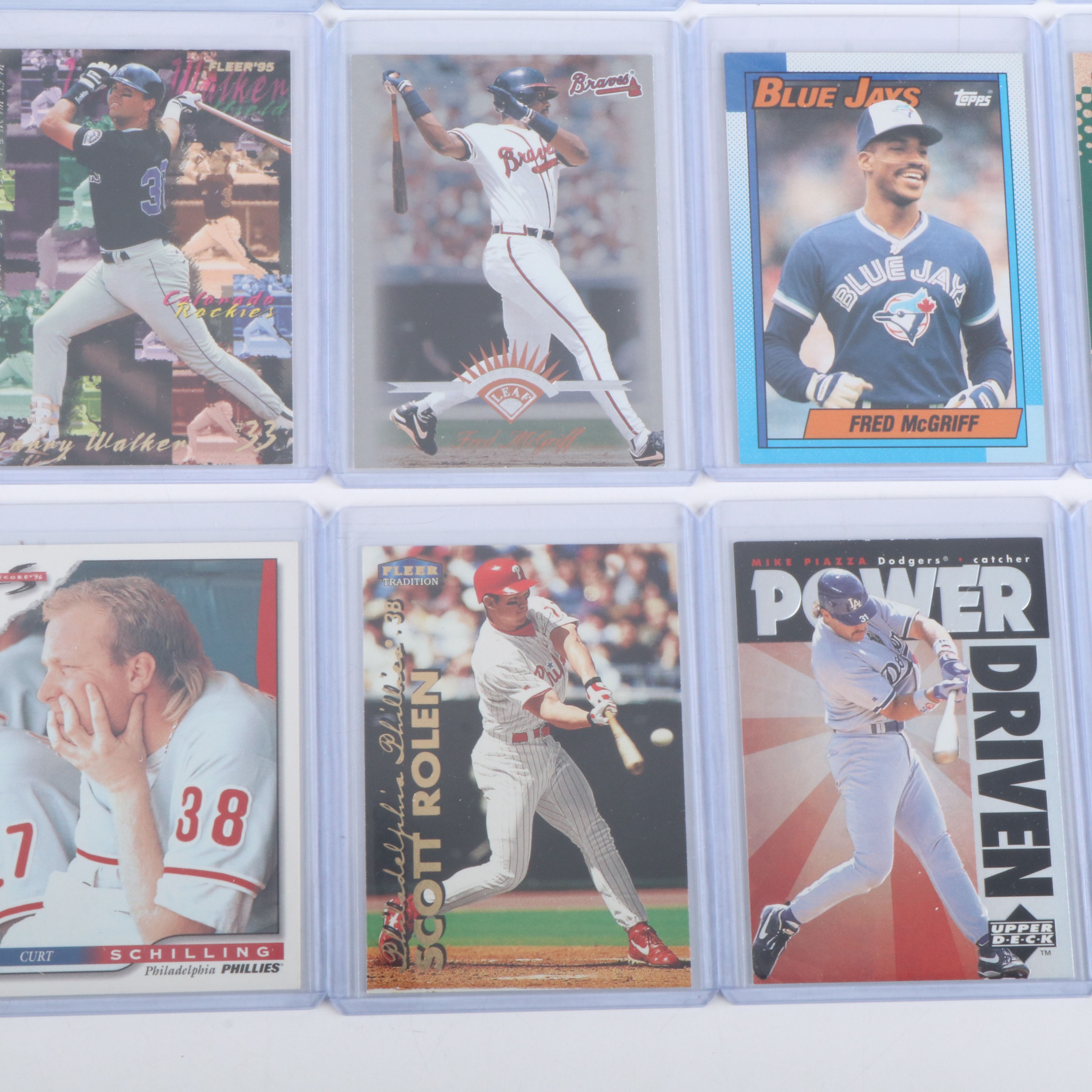 Donruss with Other Baseball Cards Featuring John Smoltz, Pedro Martinez, & More