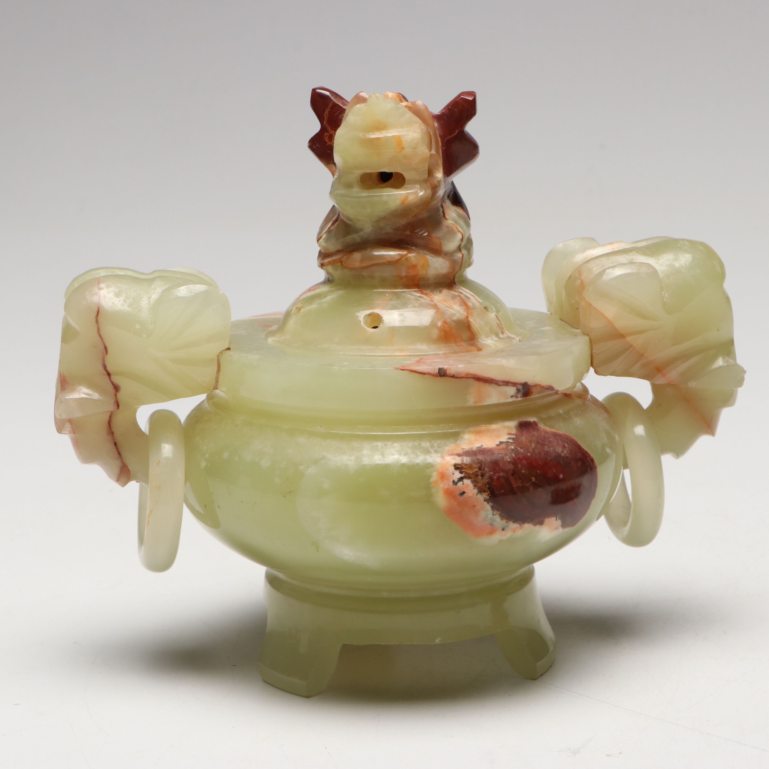 Chinese Carved Calcite Censer