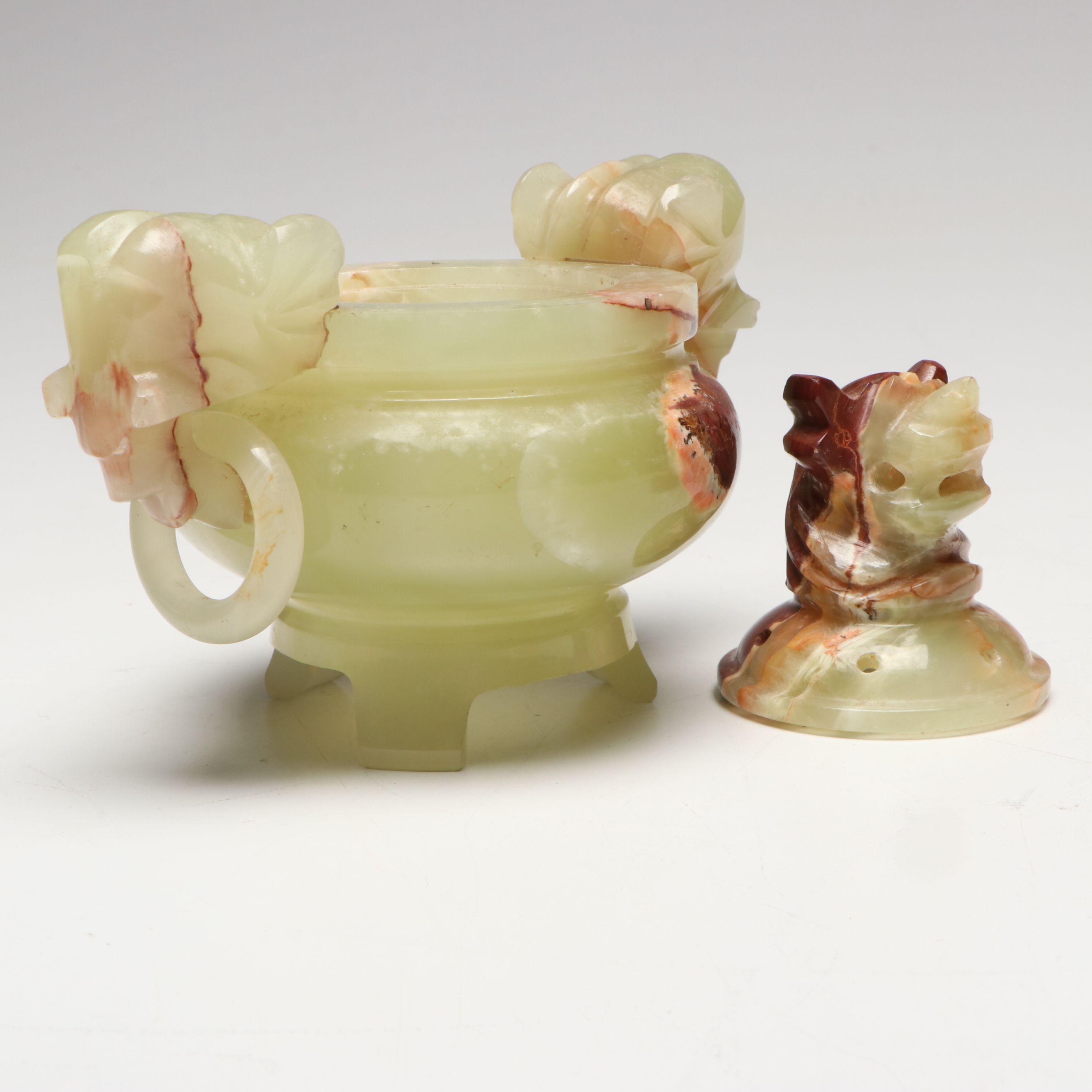Chinese Carved Calcite Censer