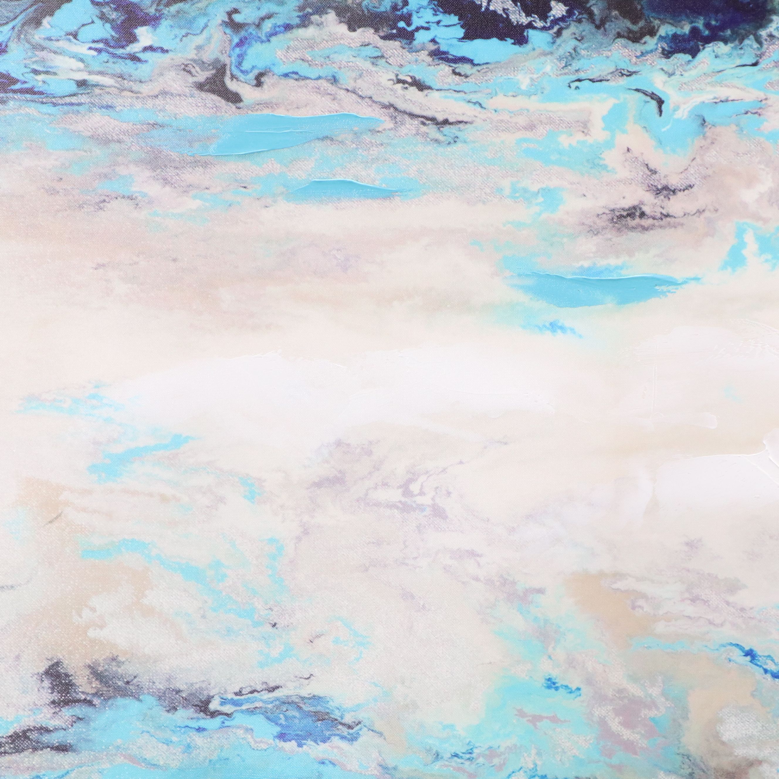 Embellished Abstract Gicleé on Canvas, 21st Century