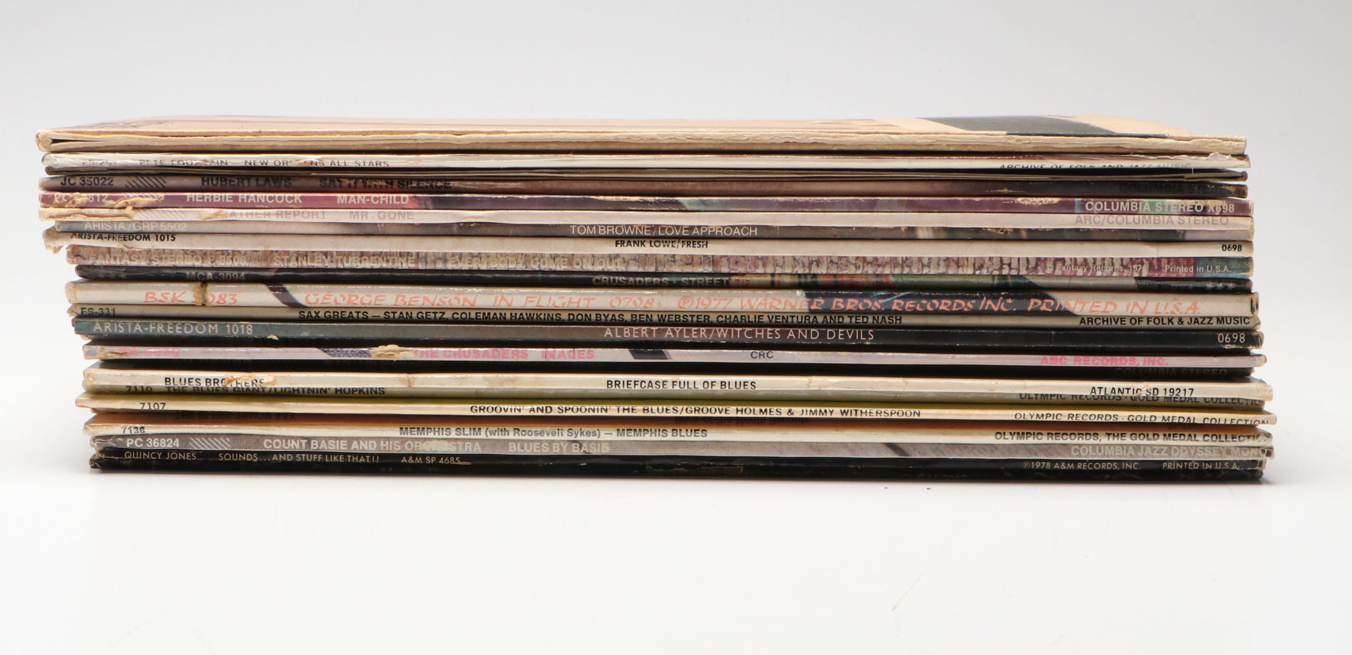 Marilyn Monroe, George Benson, Blues and More Vinyl Records, Late 20th C.