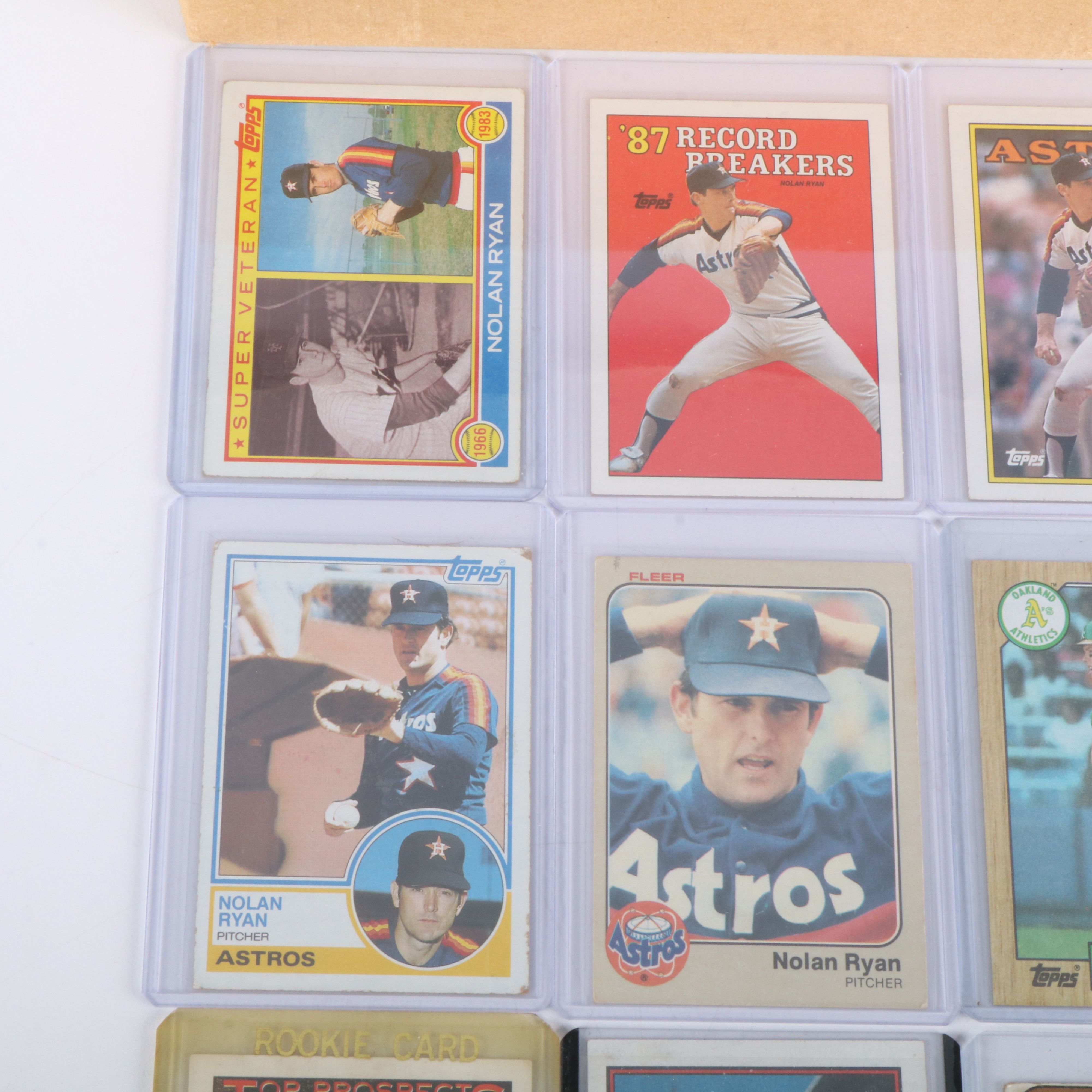 Donruss with Other Baseball Cards Featuring Nolan Ryan and Ken Griffey Jr.
