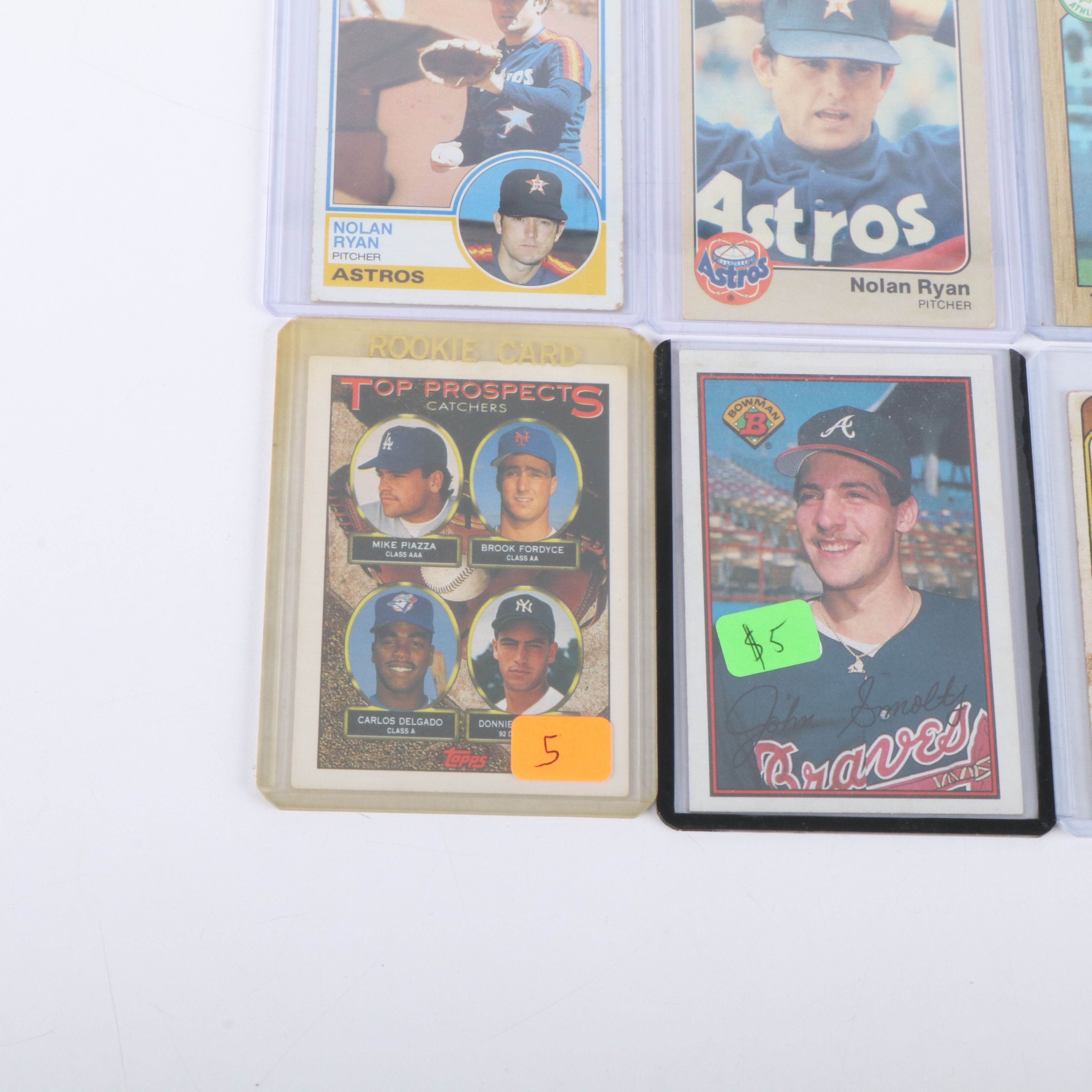 Donruss with Other Baseball Cards Featuring Nolan Ryan and Ken Griffey Jr.
