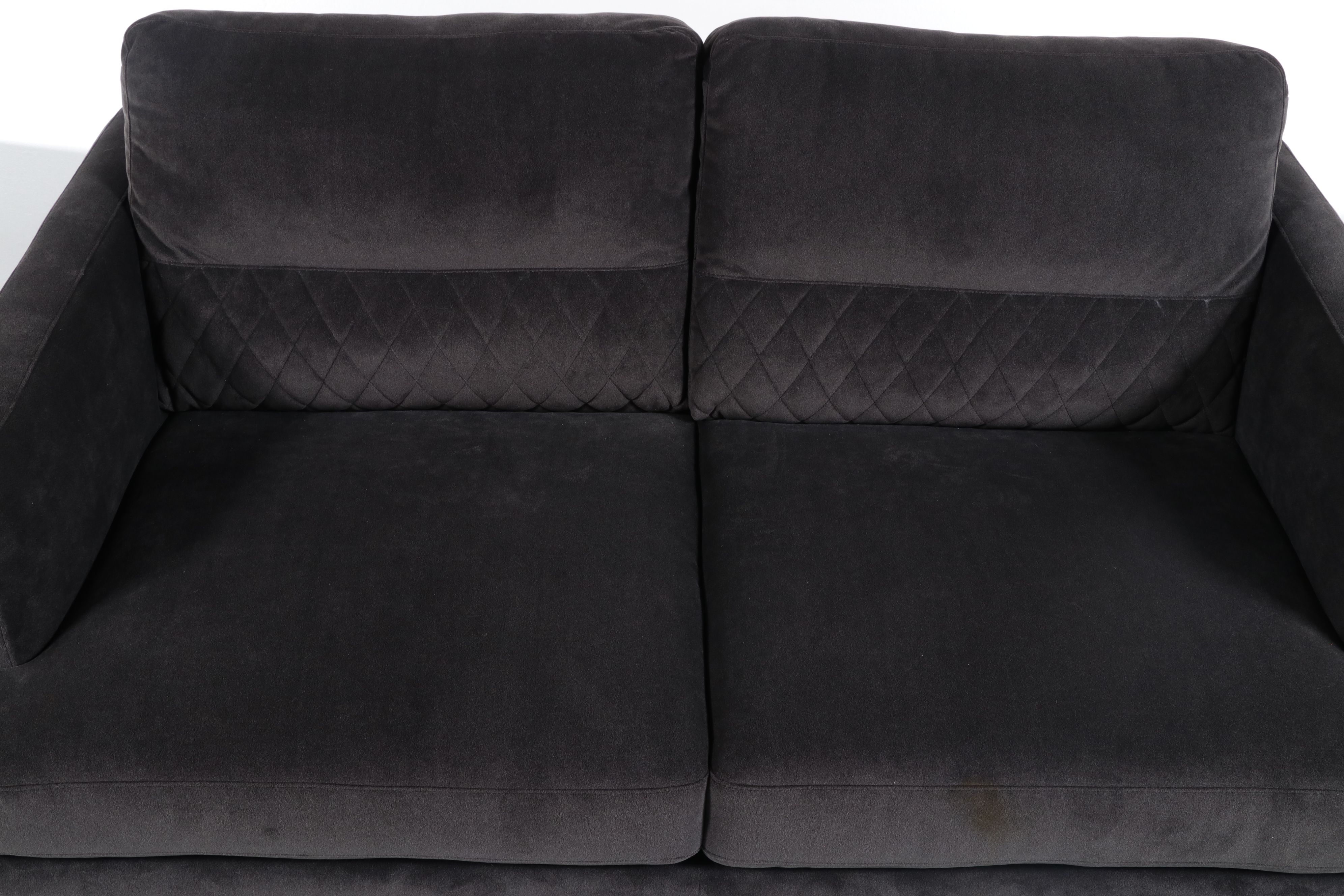 Natuzzi Contemporary Velvet Loveseat