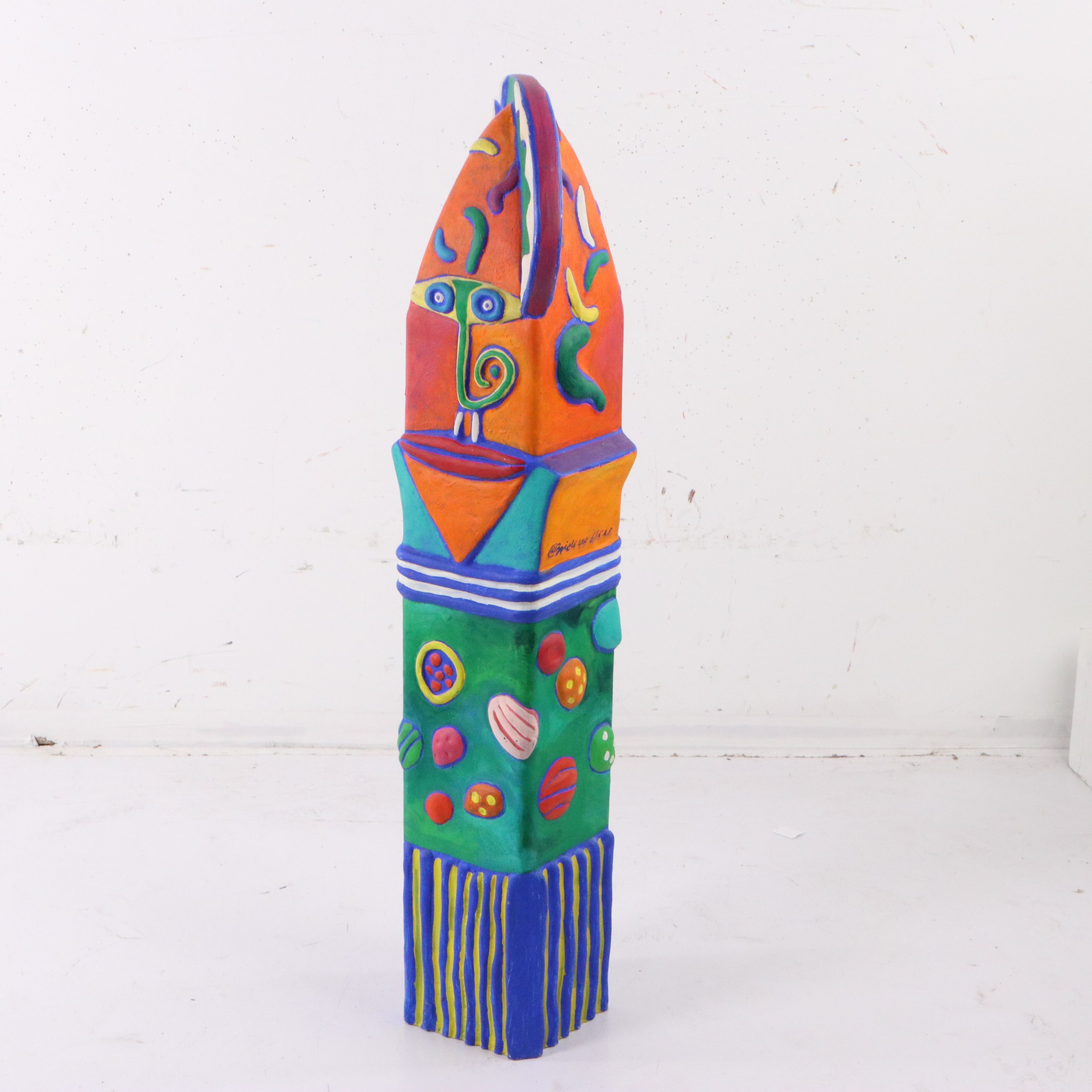 Clemens Briels Composite Totem-Style Sculpture, 1999