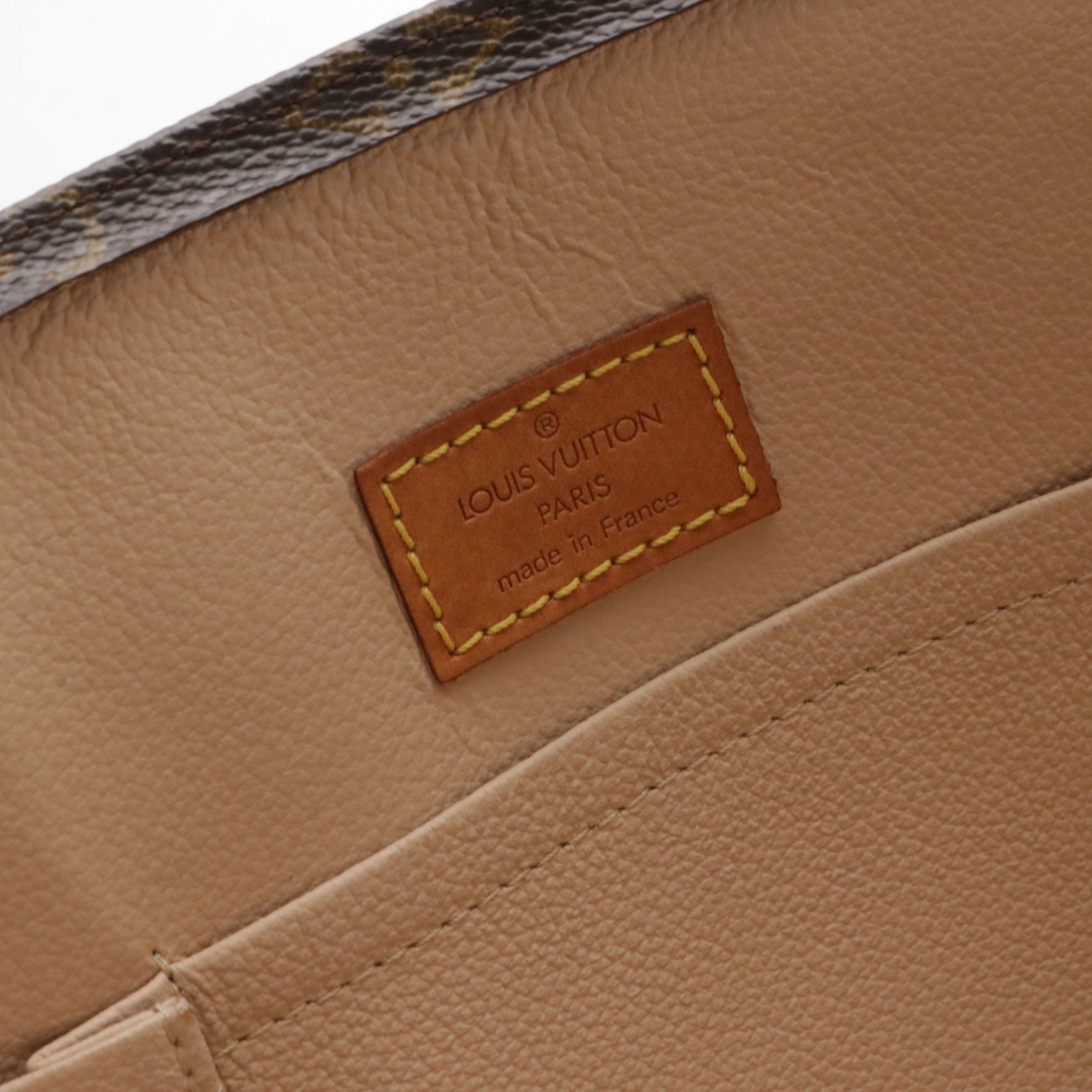 Louis Vuitton Sac Plat Top Handle Tote Bag in Monogram Canvas and Leather