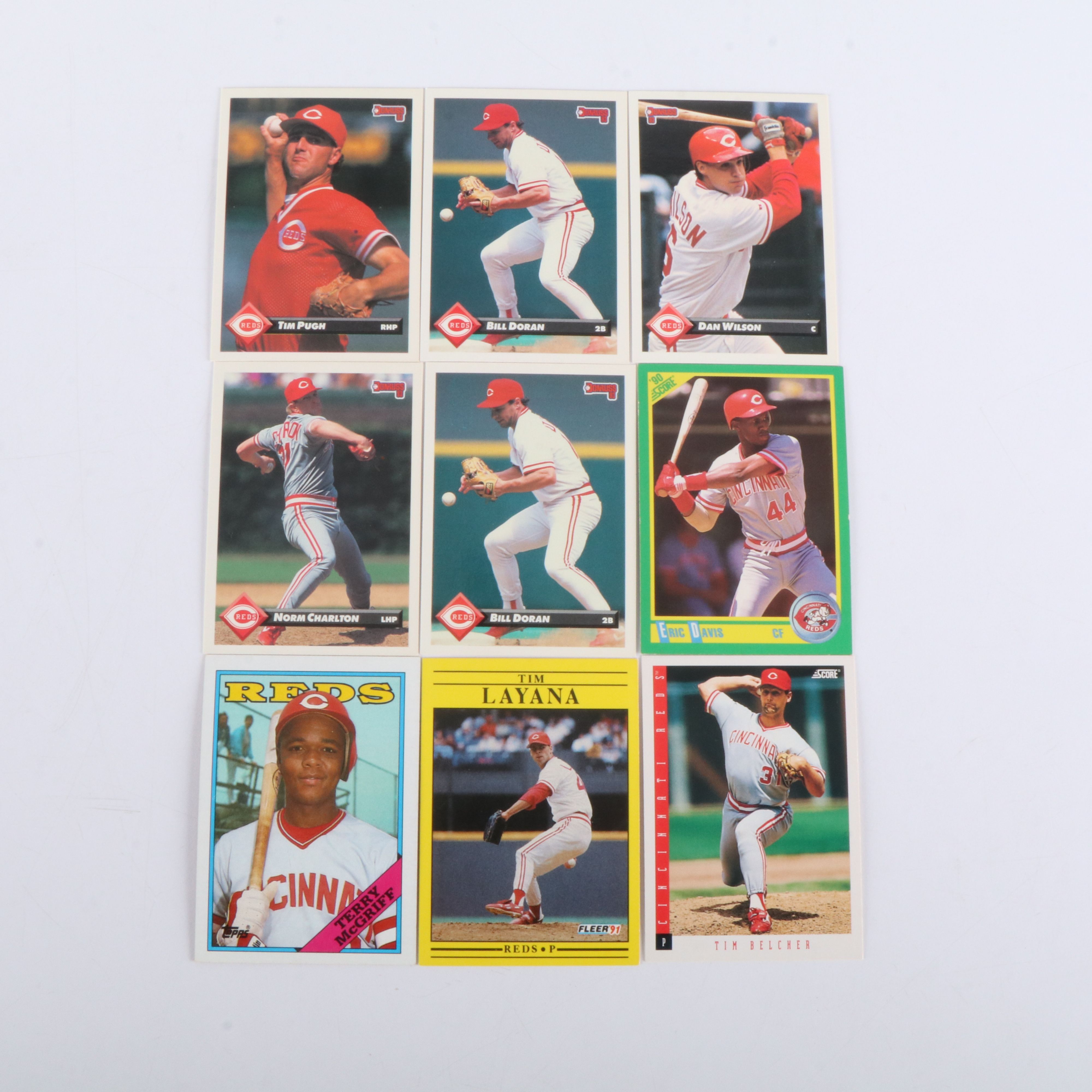 Cincinnati Reds Baseball Card Collection Featuring Frank Robinson & Barry Larkin