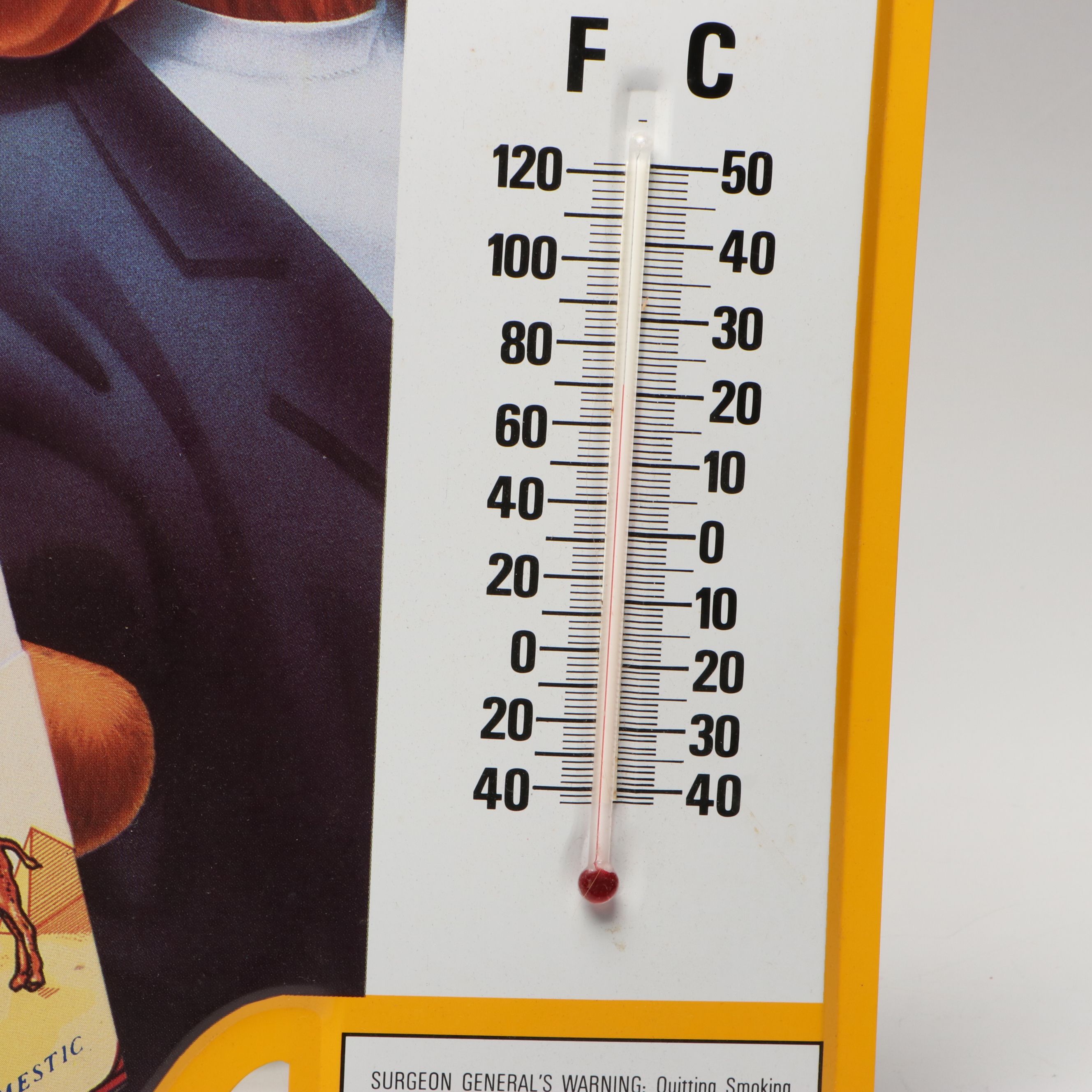 Camel Advertising Wall Clock and Thermometer Sign, 1990s