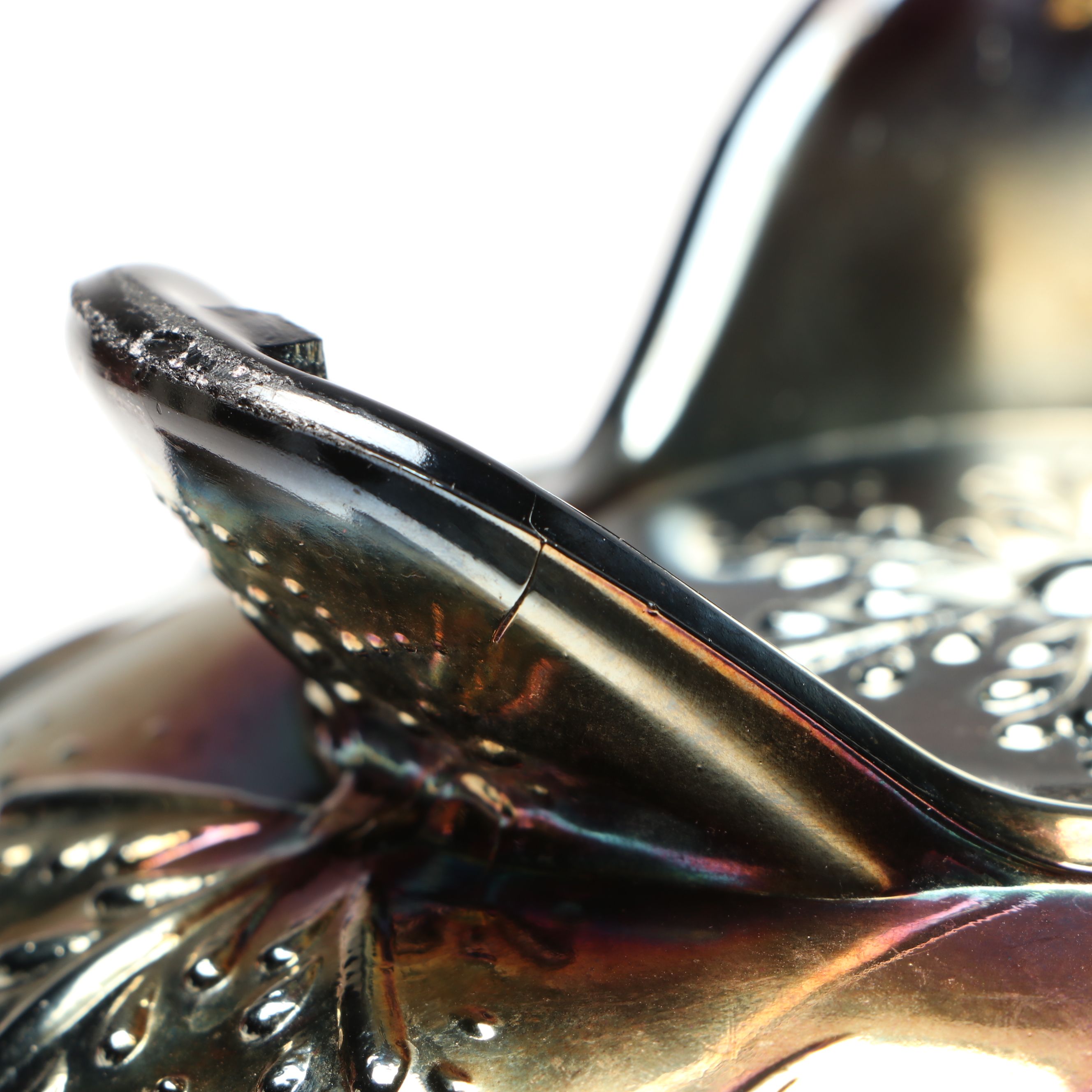 Fenton "Feathered Serpent" and Northwood "Grape & Cable" Carnival Glass Bowls