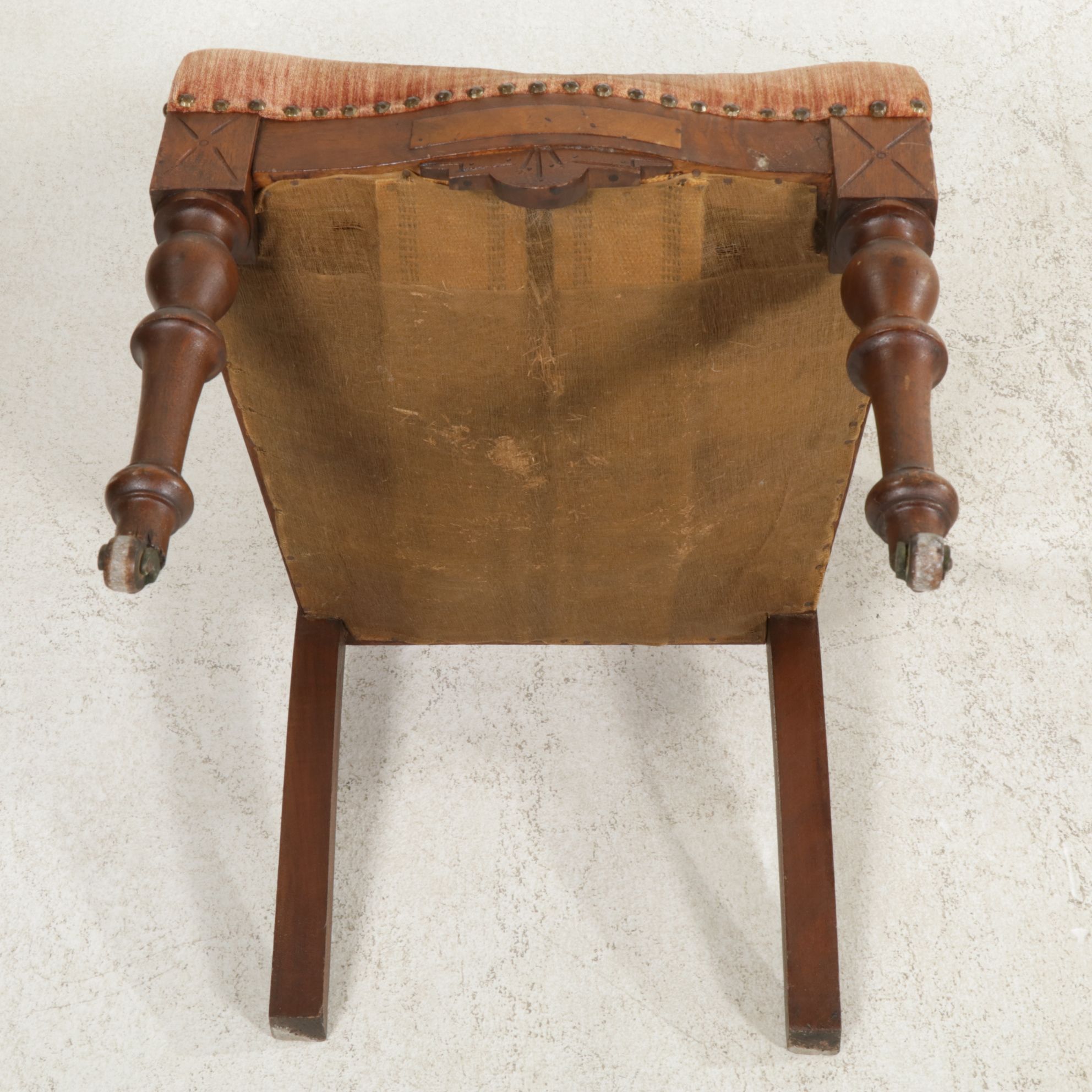 Victorian Mahogany Library Table and Side Chair, Late 19th to Early 20th Century