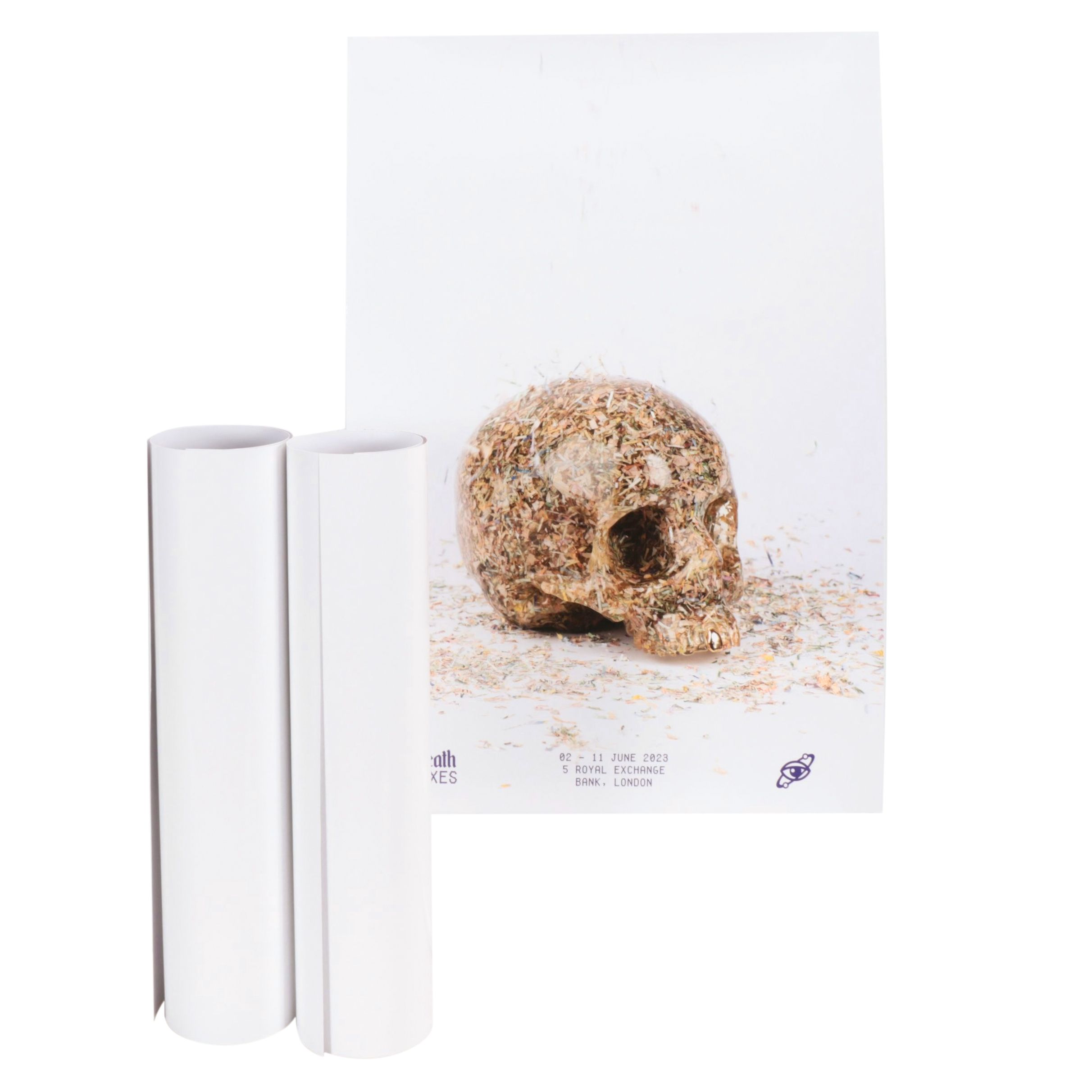 Imbue Three Offset Lithograph Exhibition Posters "Death + Taxes," 2023