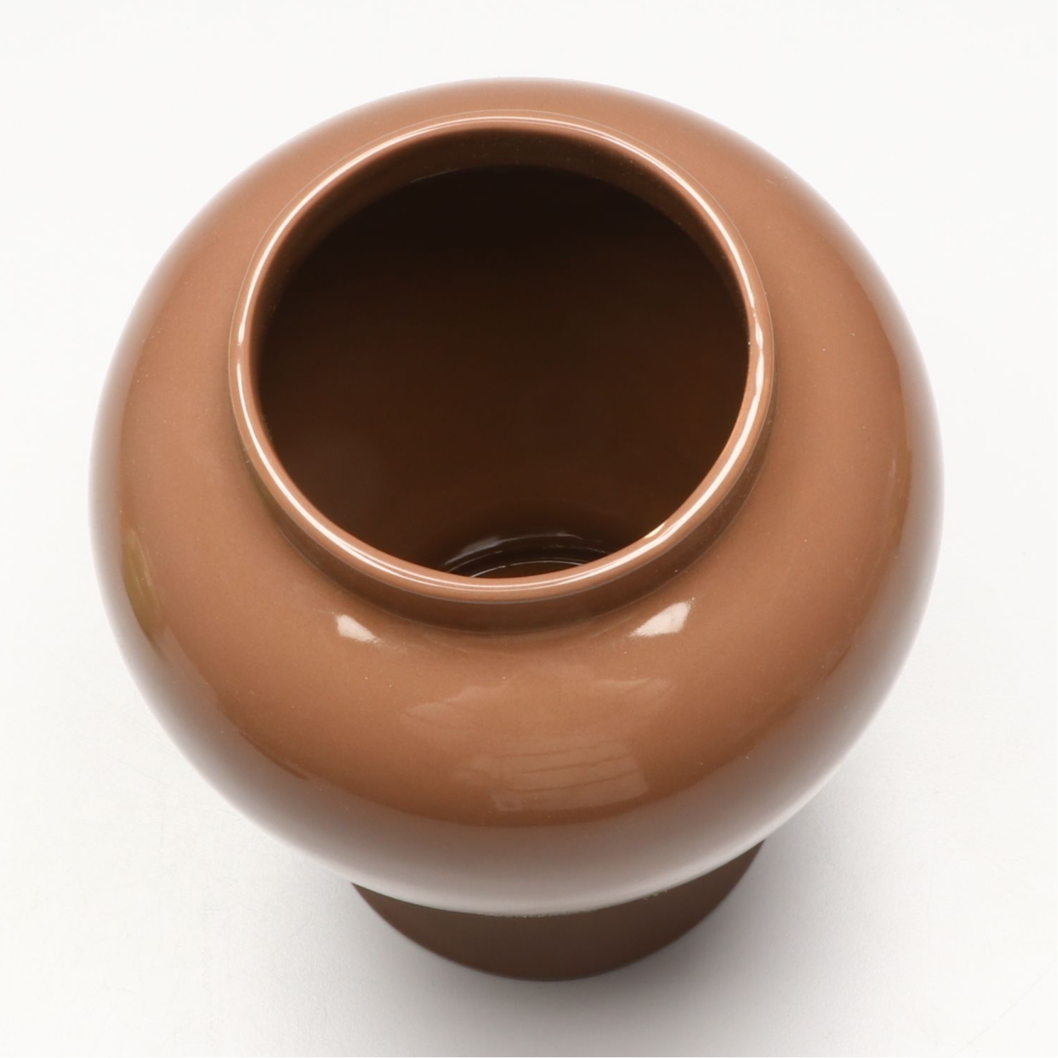 Haeger Pottery Mid Century Modern Pebbled Vase with Muted Plum and Green Vases