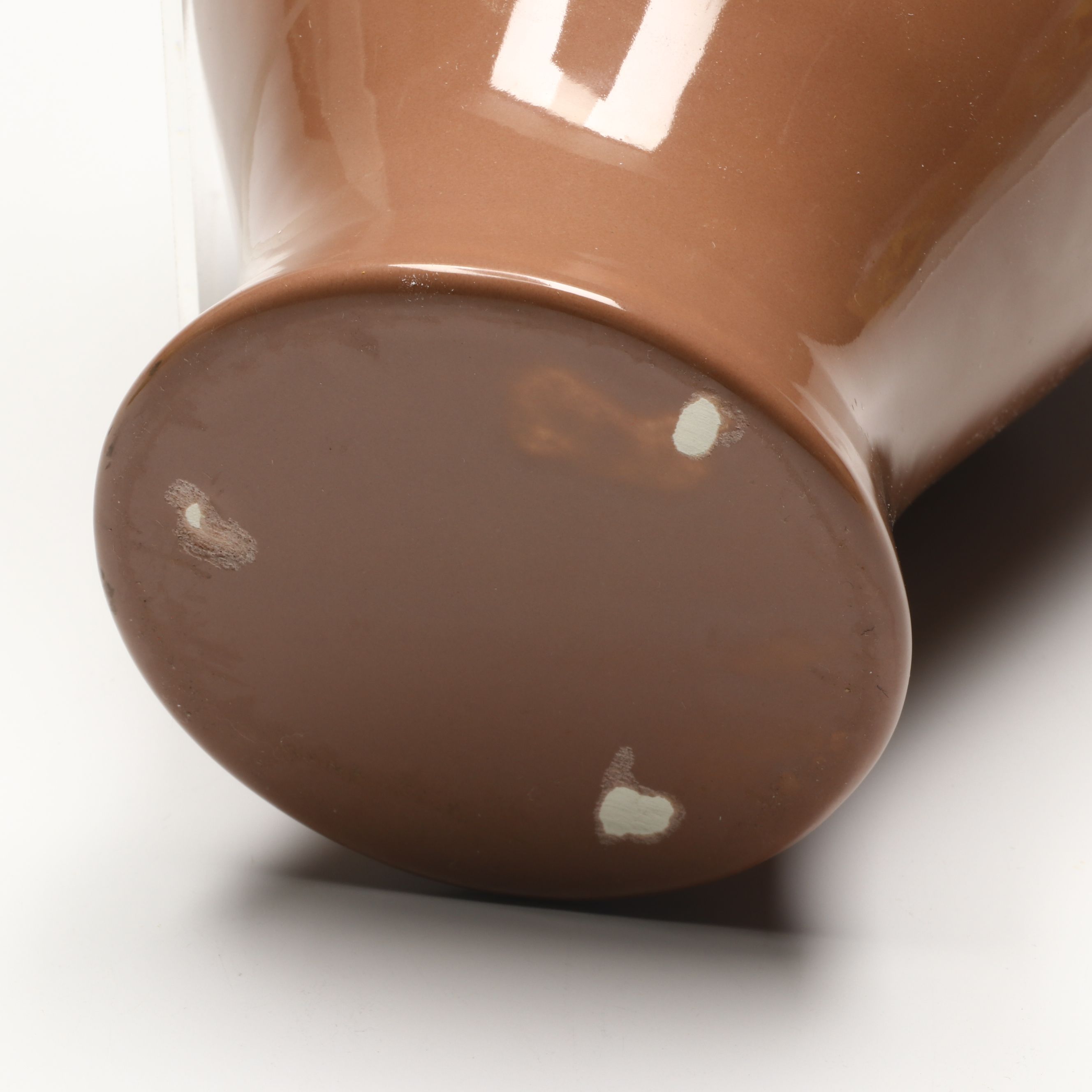 Haeger Pottery Mid Century Modern Pebbled Vase with Muted Plum and Green Vases